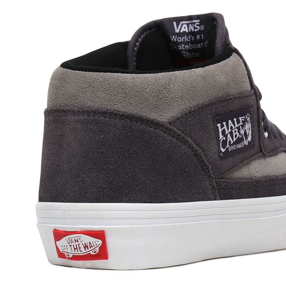 Vans VANS Half Cab Pro Sneakers - Periscope Grey and White Suede Size US 6.5 / EU 39-40 - 4 Thumbnail