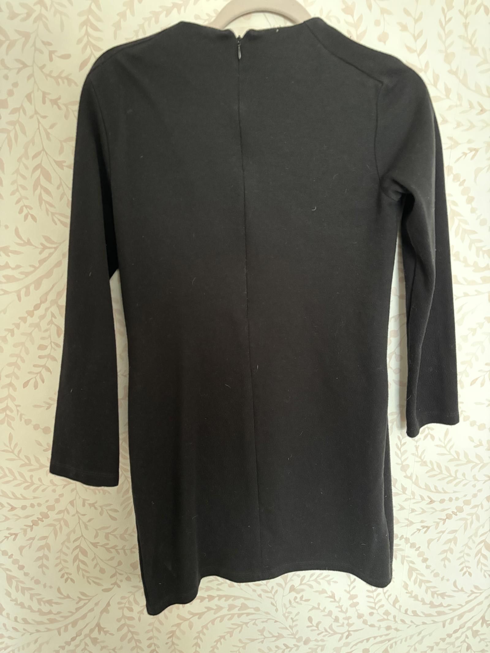 Zara NEW ZARA Women's Black Long Sleeve Dress L Size L / US 10 / IT 46 - 6 Thumbnail