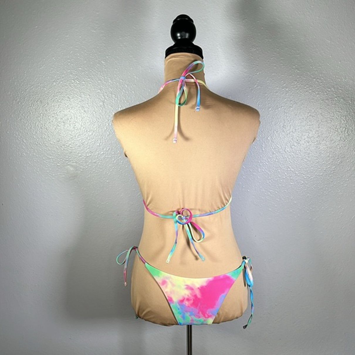 Vintage boutique-Swim-Rainbow Tie Dye Triangle S Size S / US 4 / IT 40 - 3 Thumbnail