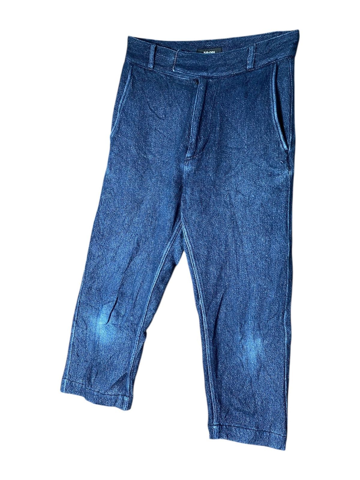 Issey Miyake Rare Ne-Net Designer By Issey Miyake Crop Jeans Size 28" / US 6 / IT 42 - 2 Thumbnail