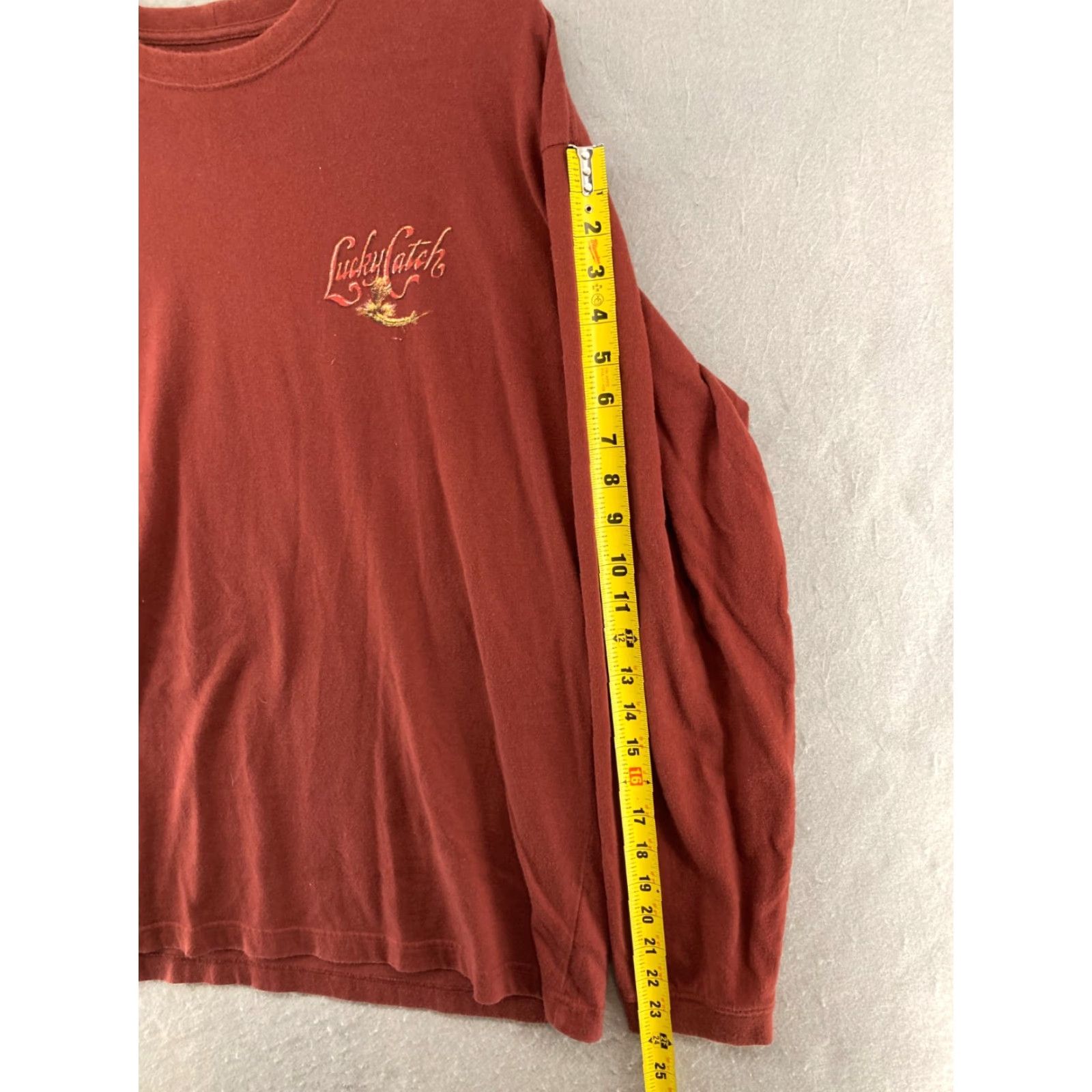 Vintage Columbia Shirt Mens Large Orange Long Sleeve Lucky Catch Trout River Button-Up Crew Neck Cotton Size US L / EU 52-54 / 3 - 5 Thumbnail
