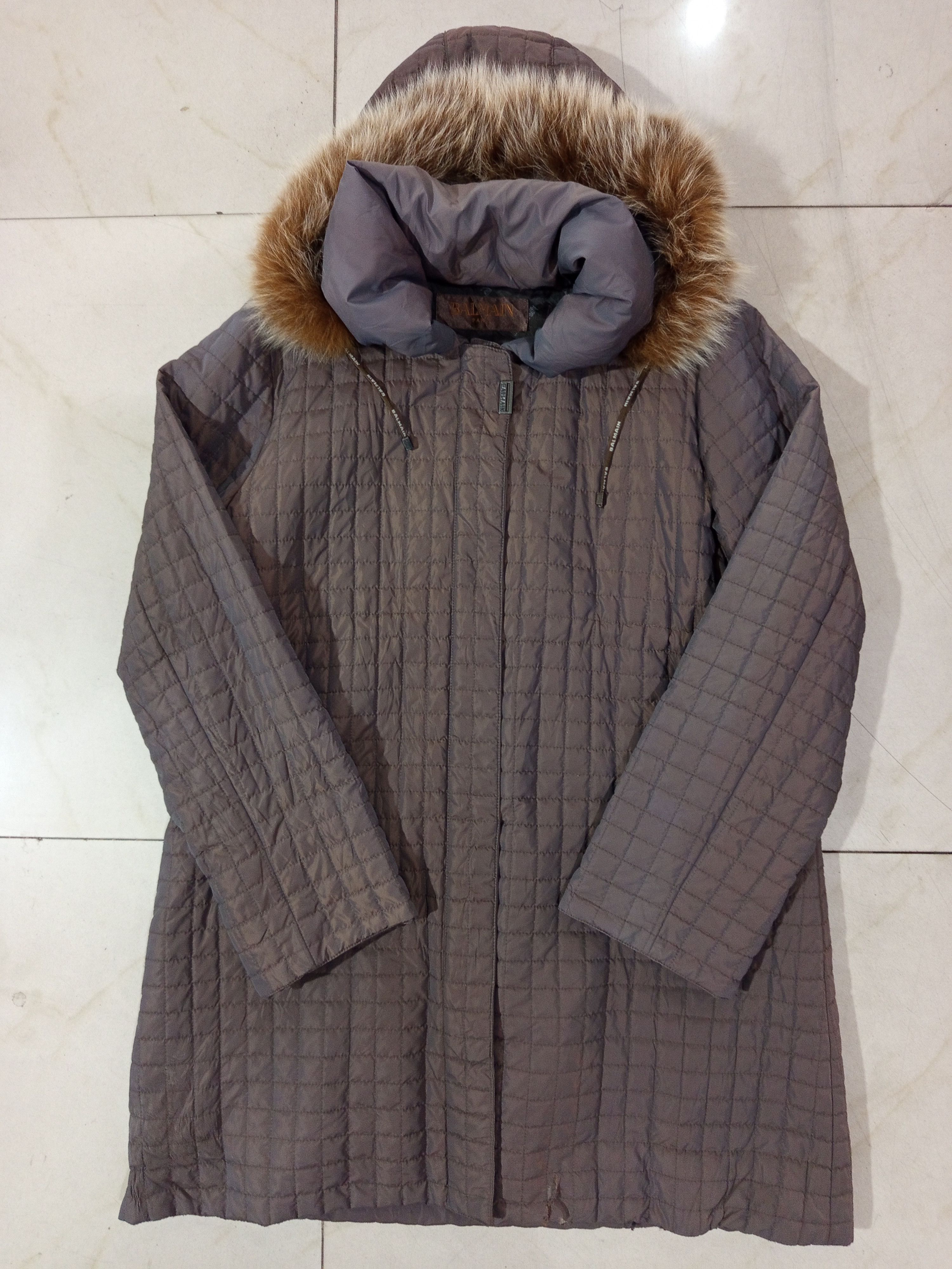 Balmain Balmain Quilted Detachable Faux Fur Hood Jacket Size M / US 6-8 / IT 42-44 - 1 Thumbnail