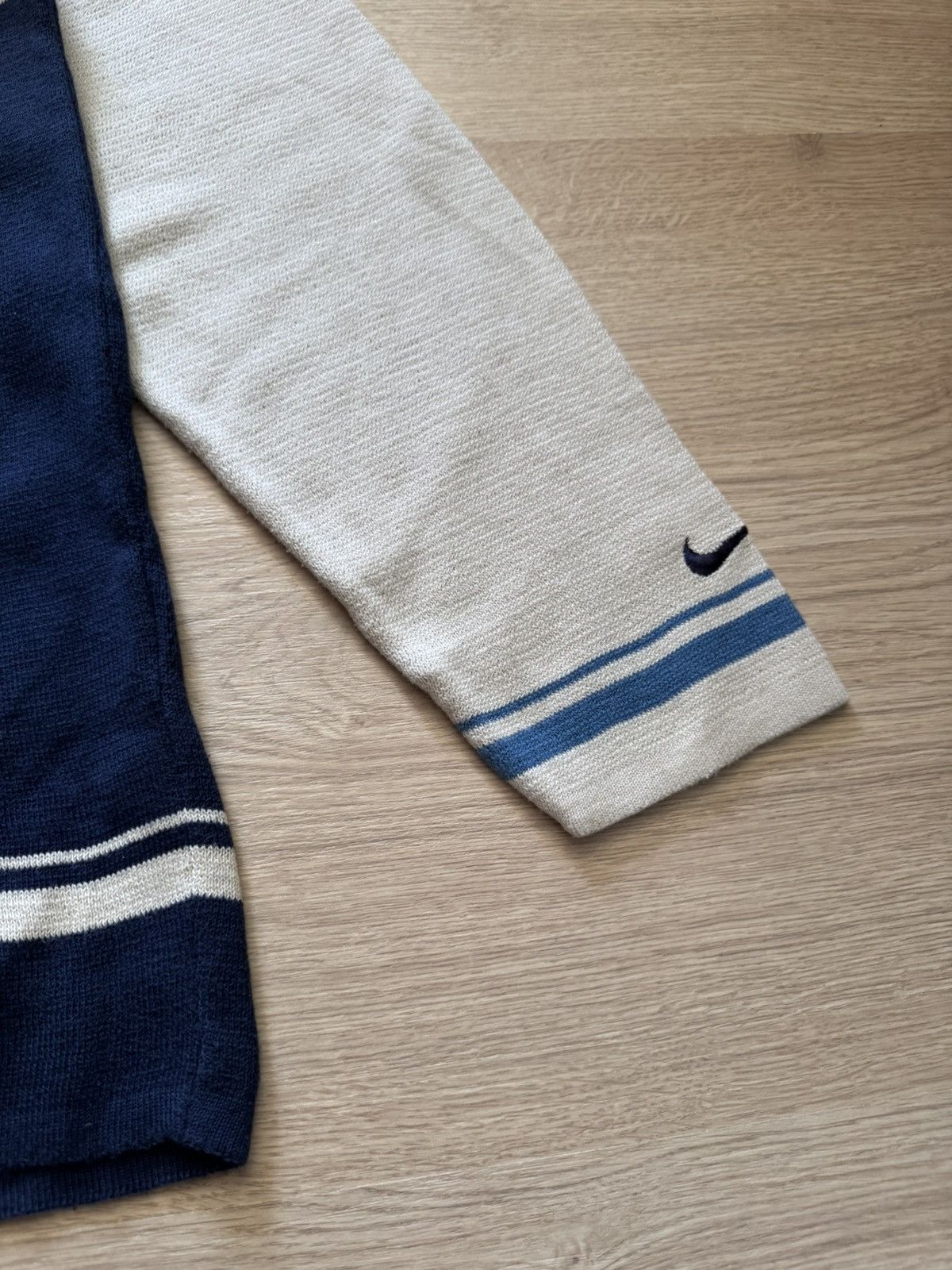 Vintage Vintage 90’s Nike y2k Navy Baggy Sweater Size US XL / EU 56 / 4 - 3 Thumbnail