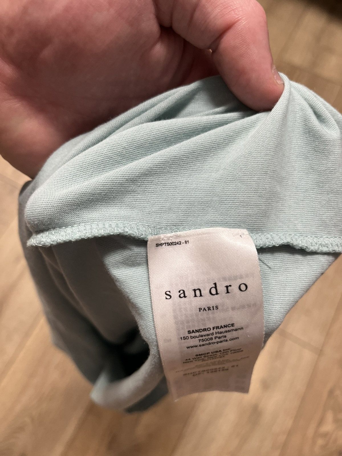 Sandro Sandro Center Logo T-Shirt Mens Size US M / EU 48-50 / 2 - 5 Thumbnail