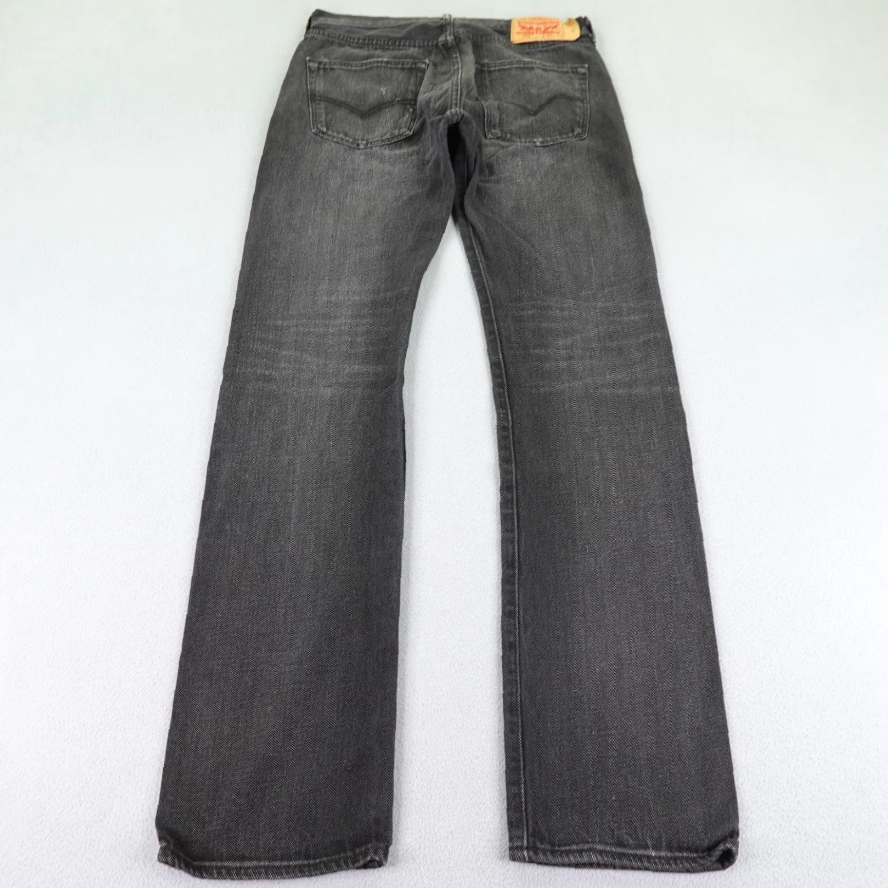 Levi's Levi's 501 Jeans Mens 32x34 Black Denim Button Fly Straight Regular Fit Denim Size US 31 - 5 Thumbnail