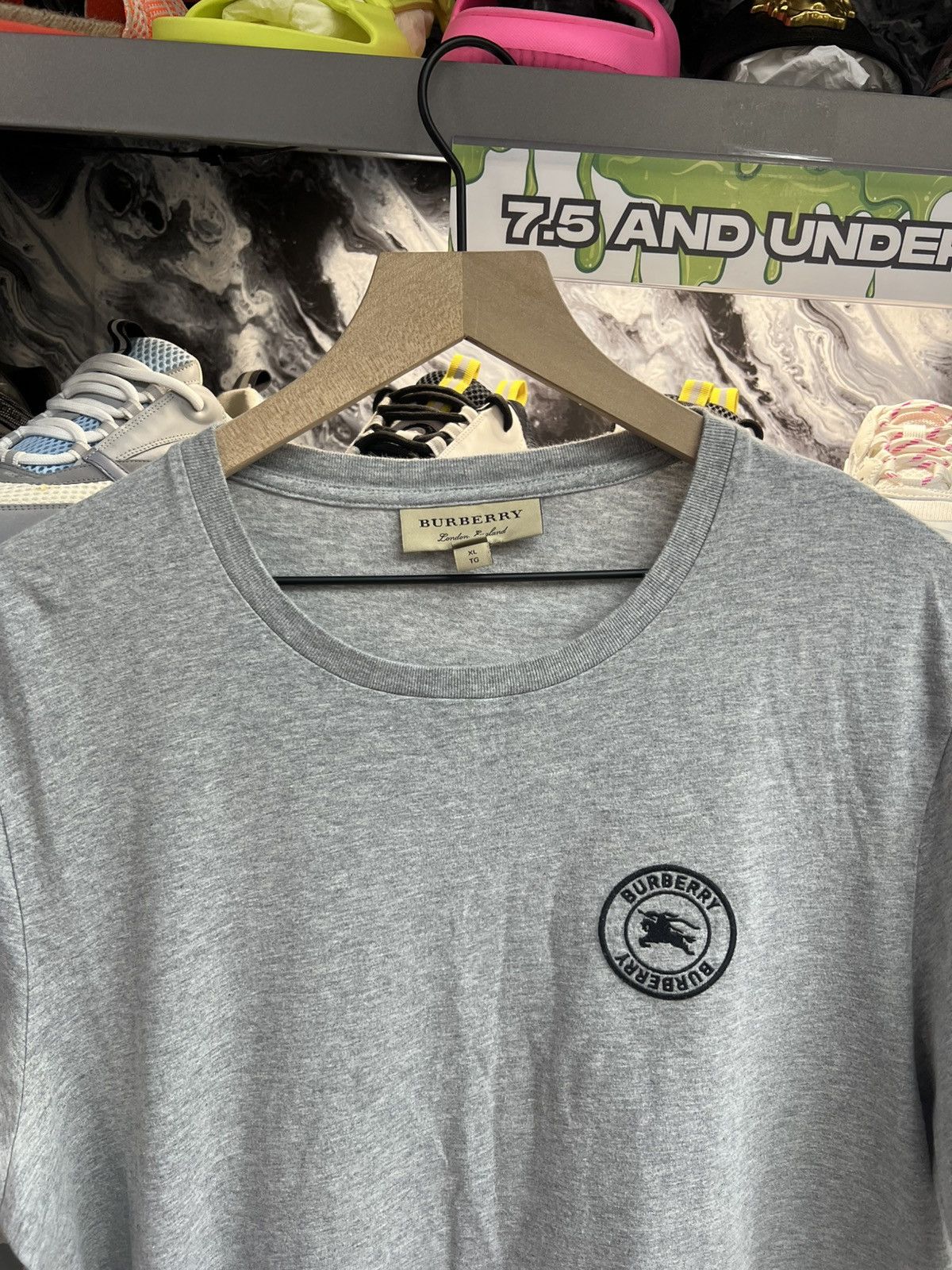 Burberry Burberry Embroidered Logo T-Shirt Size US XL / EU 56 / 4 - 6 Thumbnail