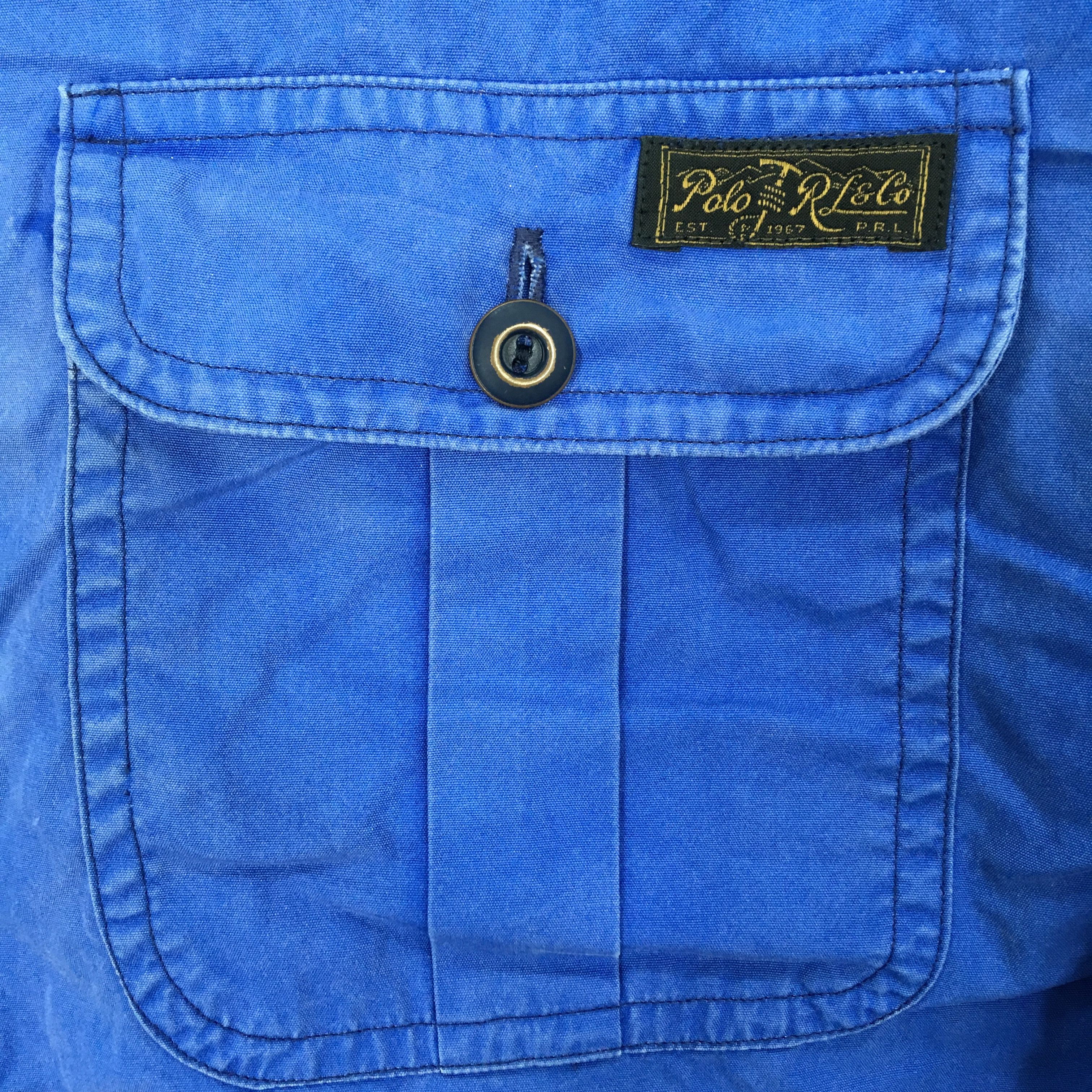 Polo Ralph Lauren Vintage Distressed Polo Ralph Lauren Double Pocket RL Shirt Size US S / EU 44-46 / 1 - 5 Thumbnail