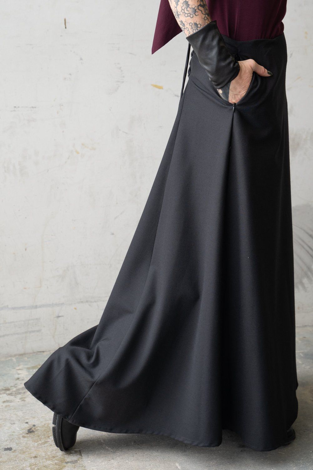 Other FLUID Long A-Line Skirt Size 32" / US 10 / IT 46 - 5 Thumbnail