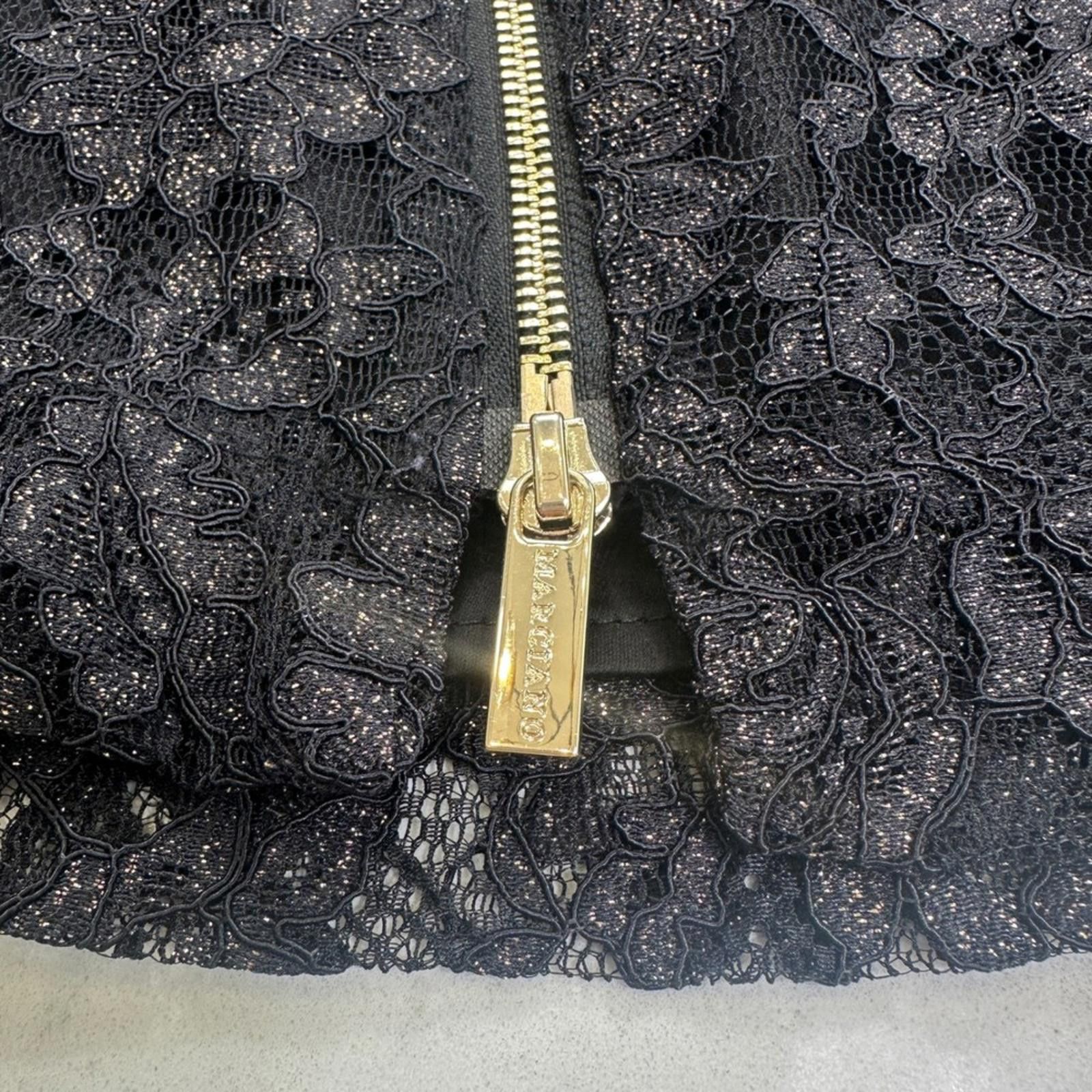 Other NWT Marciano Guess Mini Dress US 0 Black Gold Chain Strap Size XS / US 0-2 / IT 36-38 - 8 Thumbnail