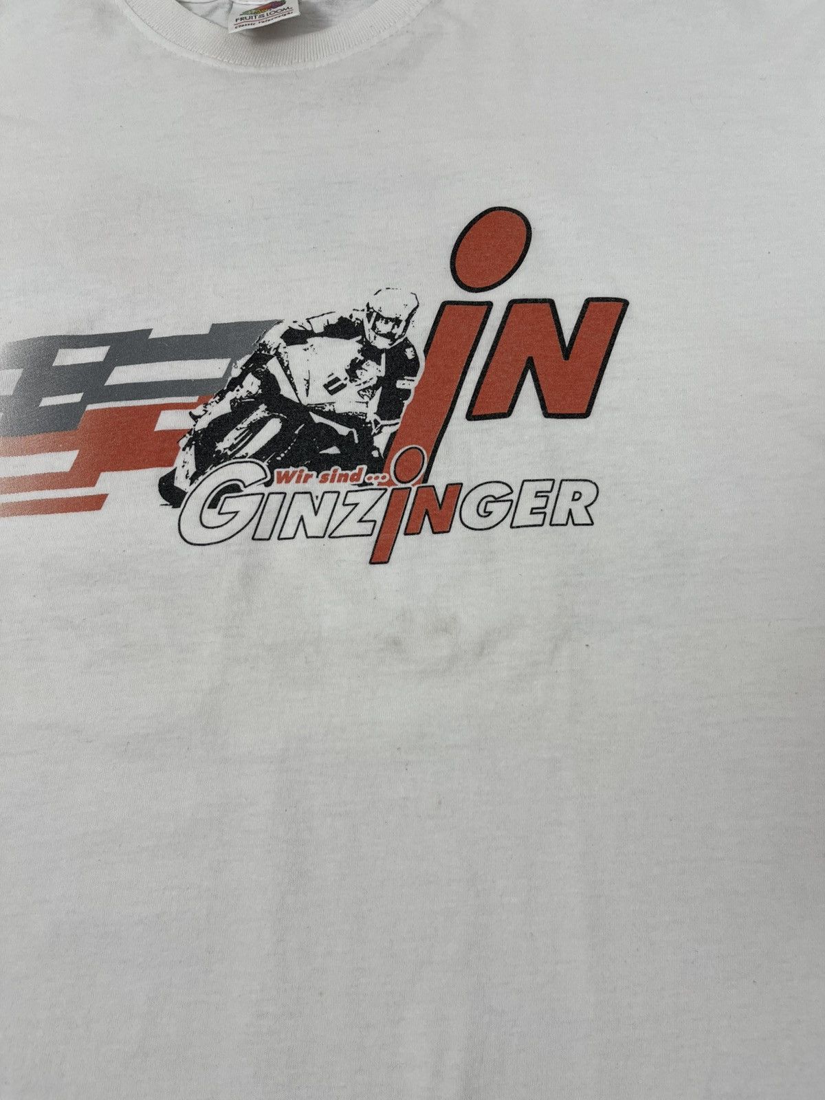 Vintage Vintage Y2k Gilzonger Moto Racing Tee Size US XL / EU 56 / 4 - 6 Thumbnail