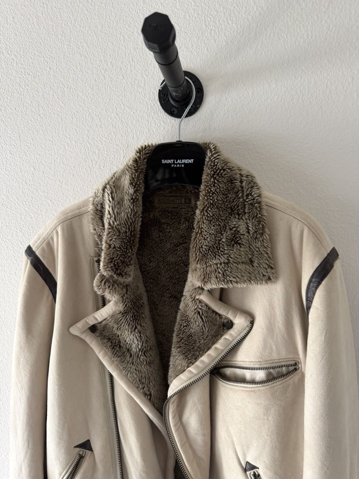 Japanese Brand Roushatte Suede Shearling Jacket L Size US L / EU 52-54 / 3 - 2 Thumbnail