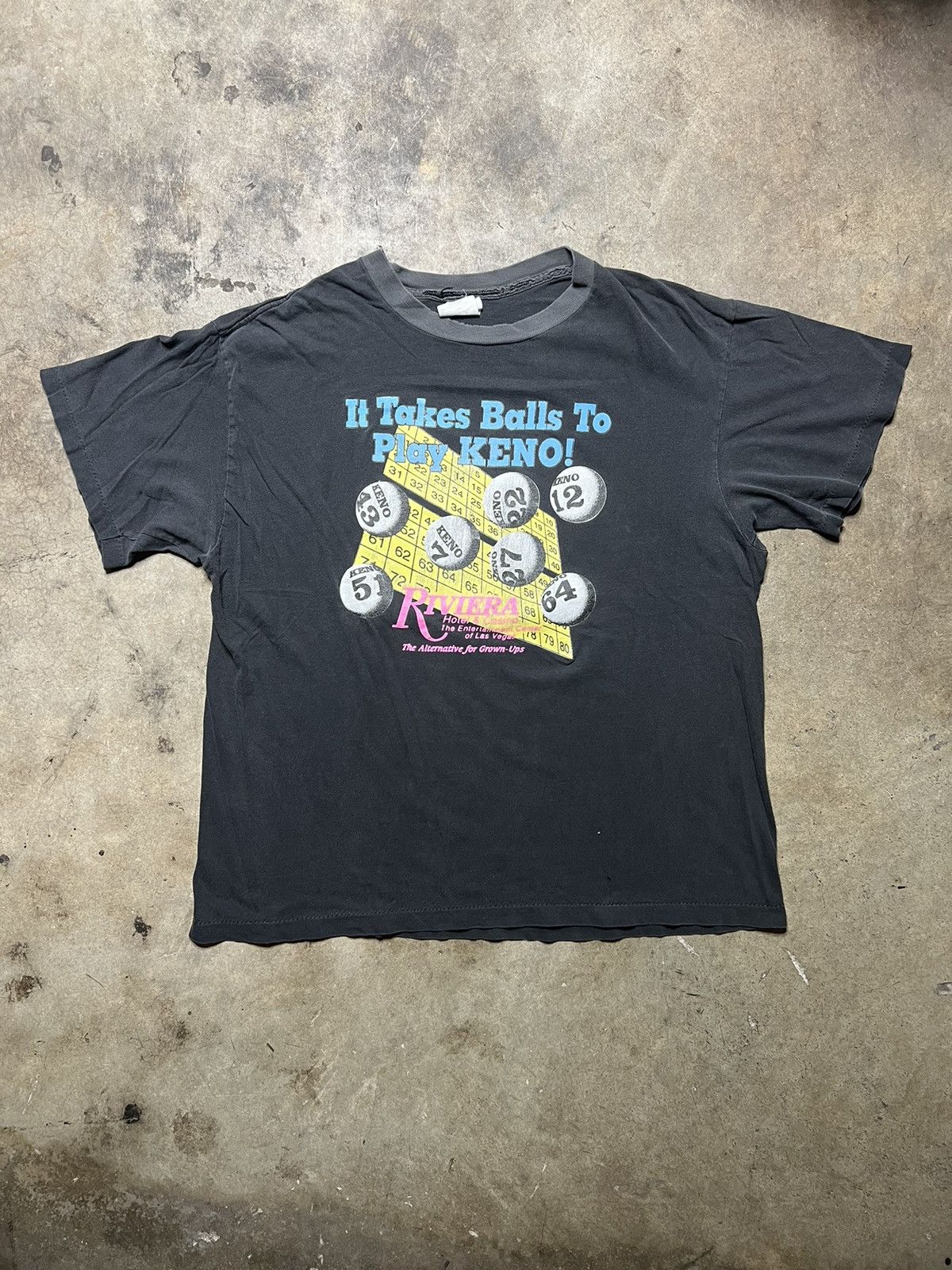 Vintage riviera hotel and casino Las Vegas lottery Keno tee