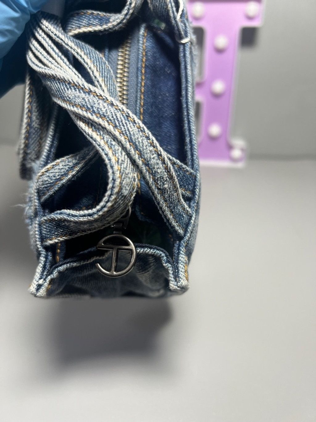 Telfar Small distressed denim blue Telfar Size ONE SIZE - 6 Thumbnail
