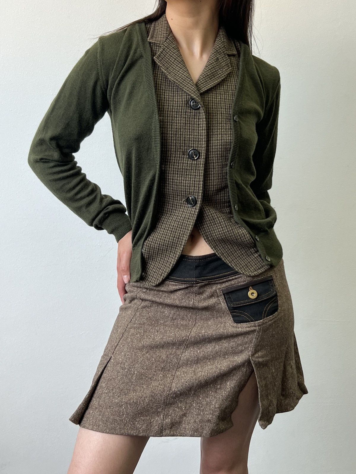 Rare Vintage Dolce&Gabbana Wool Mini Skirt