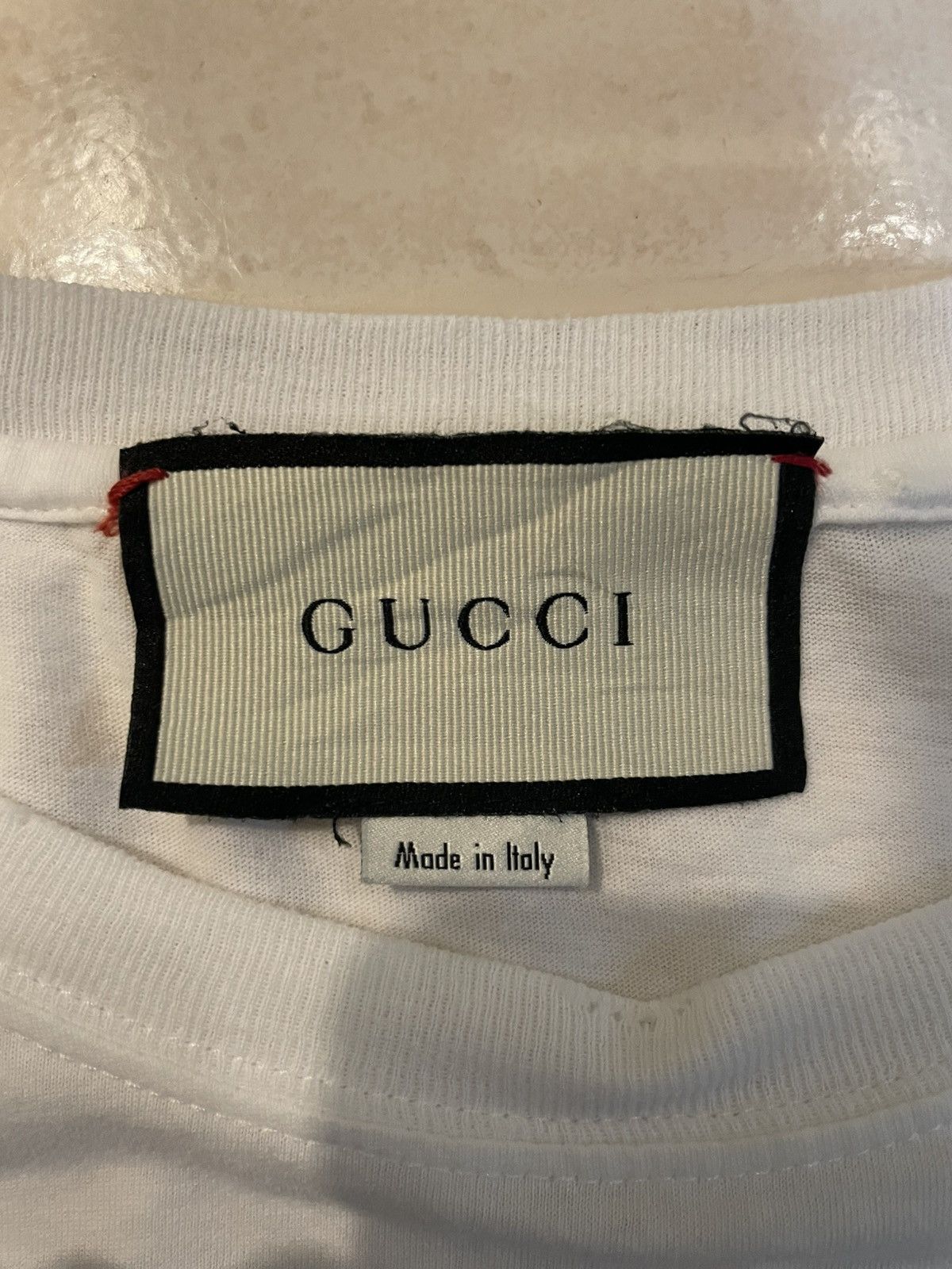 Gucci 🔥Vintage🔥Gucci Belt Logo Tshirt Size S / US 4 / IT 40 - 2 Thumbnail