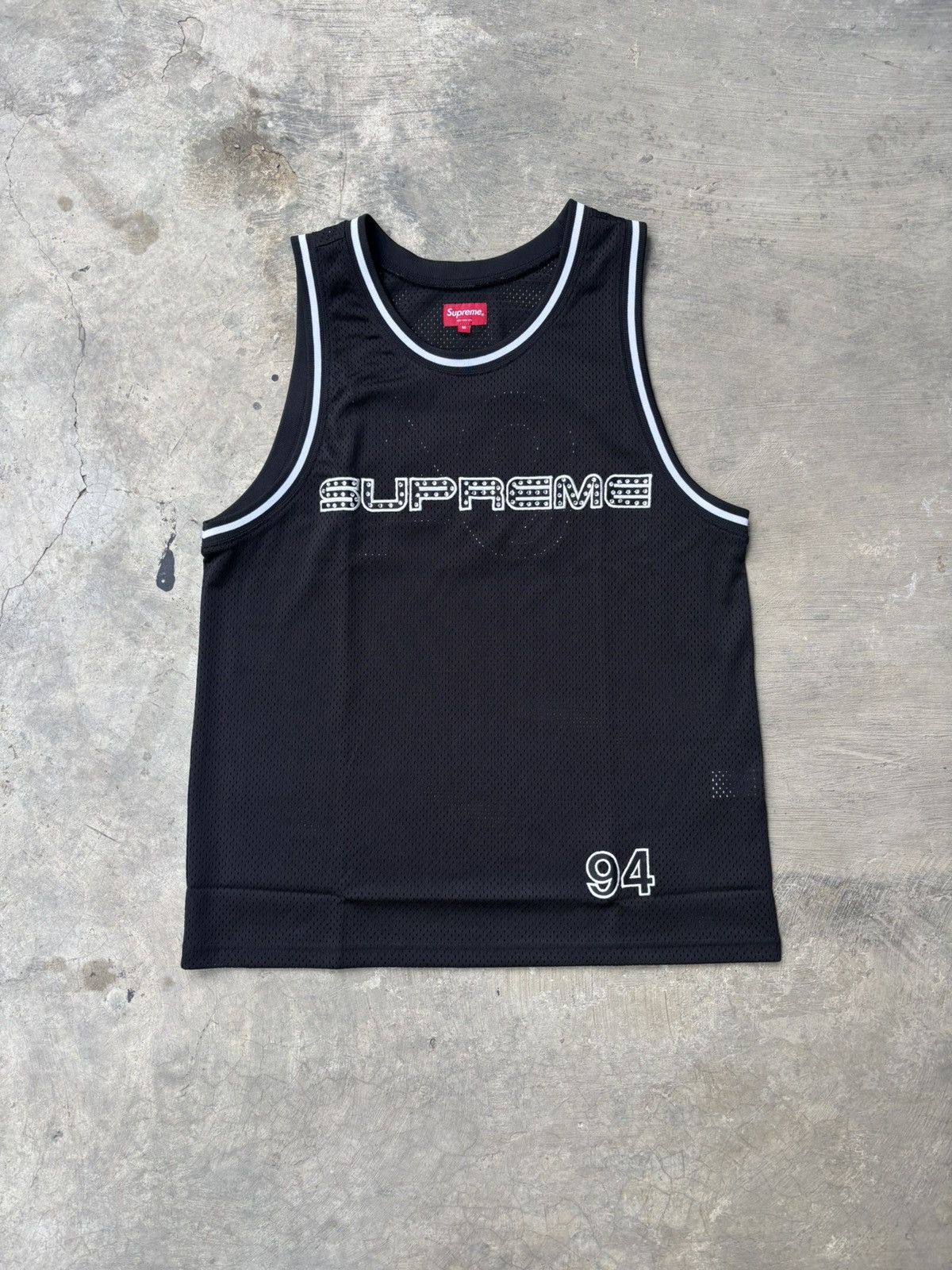 Supreme Supreme Rhinestone Basketball Black Jersey SS19 Collection Size US L / EU 52-54 / 3 - 1 Thumbnail