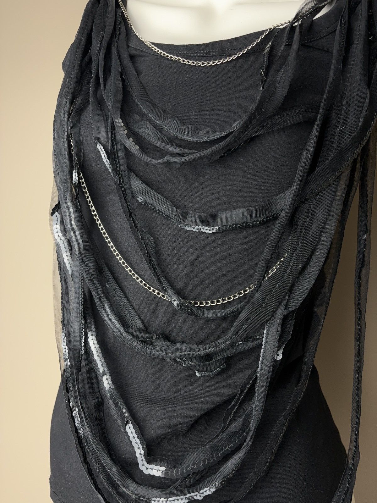Japanese Brand × Vintage Glamour jewelry details vintage tank top Size S / US 4 / IT 40 - 3 Thumbnail