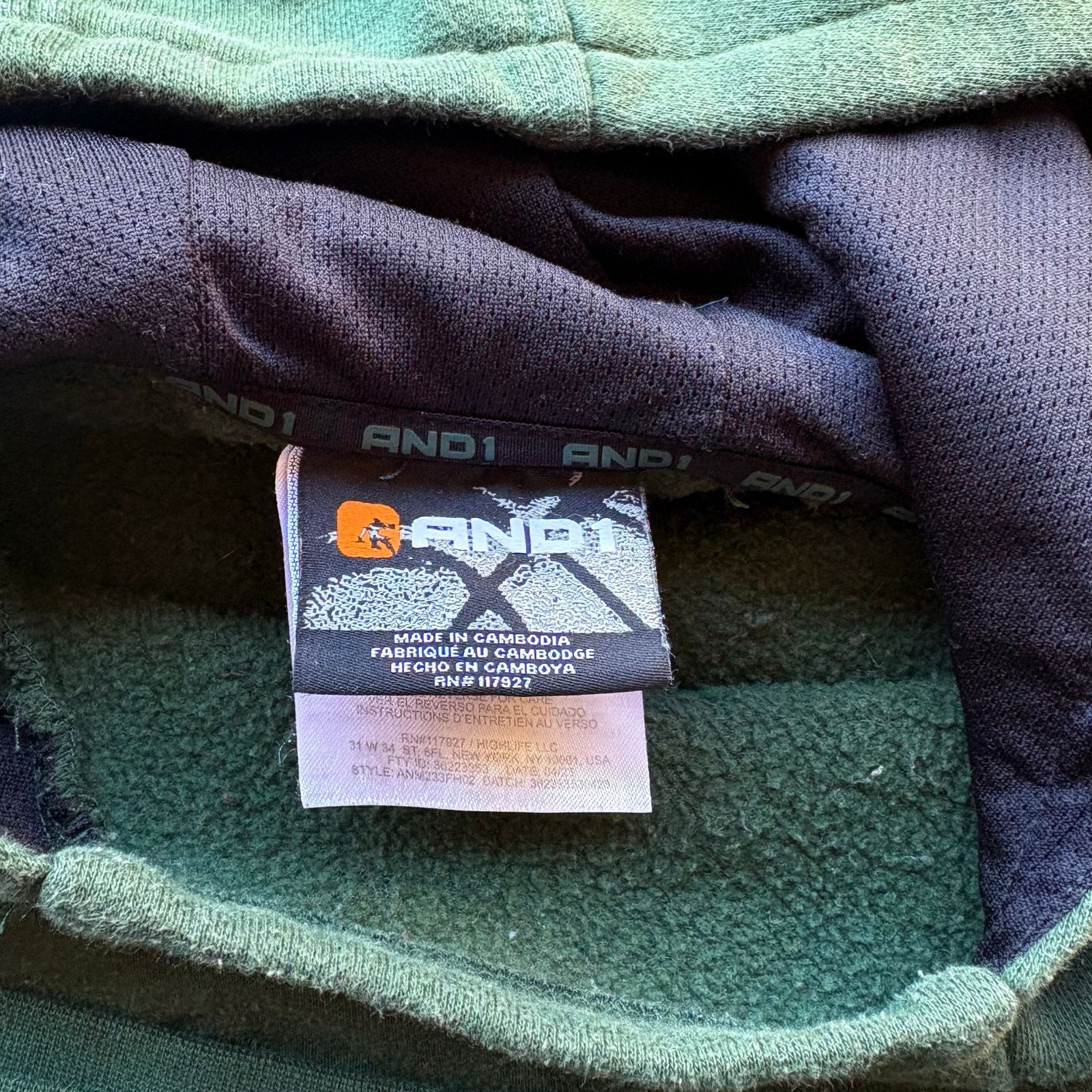 Vintage Vintage Y2K AND1 Boxy Green Sweatshirt Size US L / EU 52-54 / 3 - 3 Thumbnail