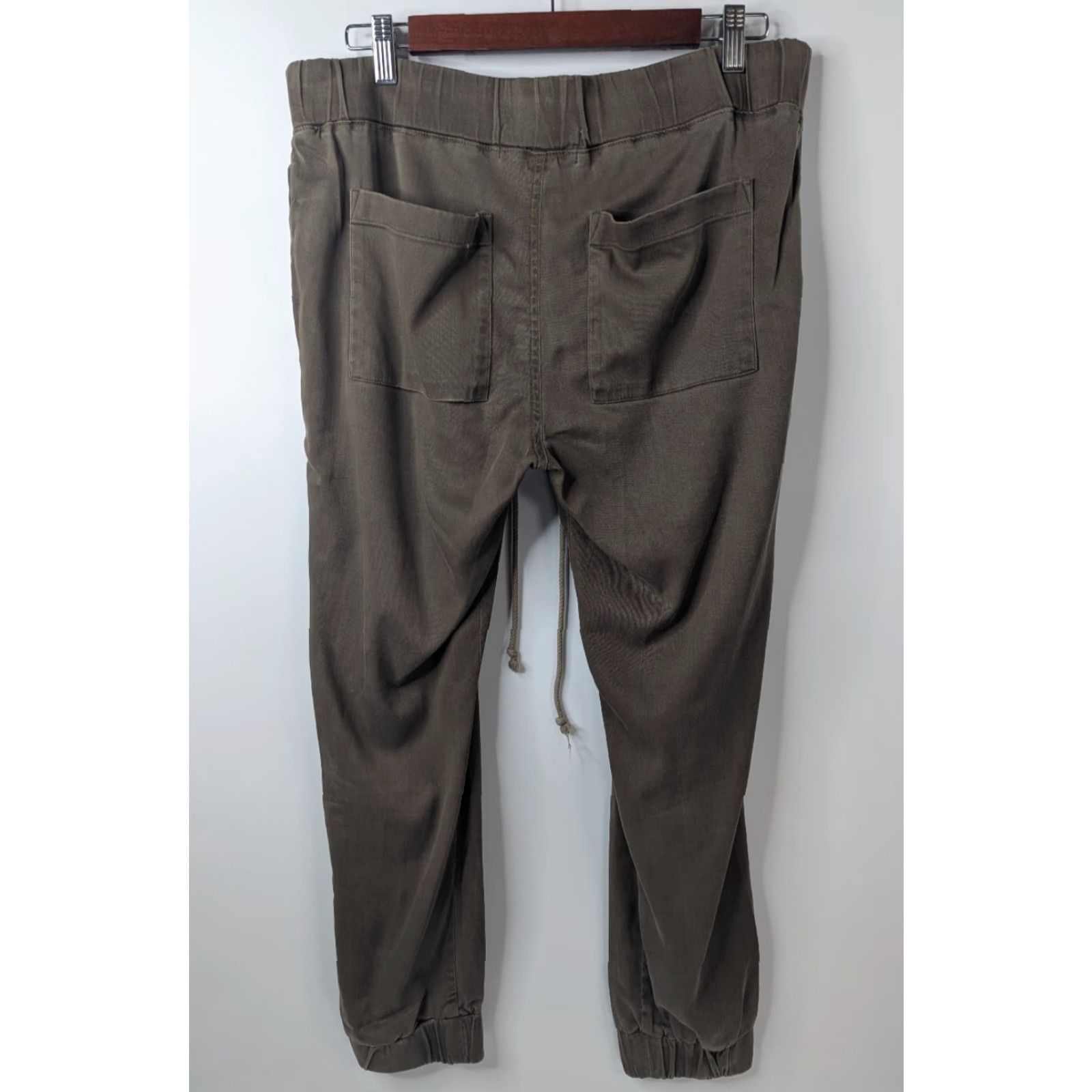 Anthropologie Cloth & Stone Pants Women's XS Olive Green Tencel Lyocell Cotton Blend Spandex Jogger Size 26" / US 2 / IT 38 - 5 Thumbnail
