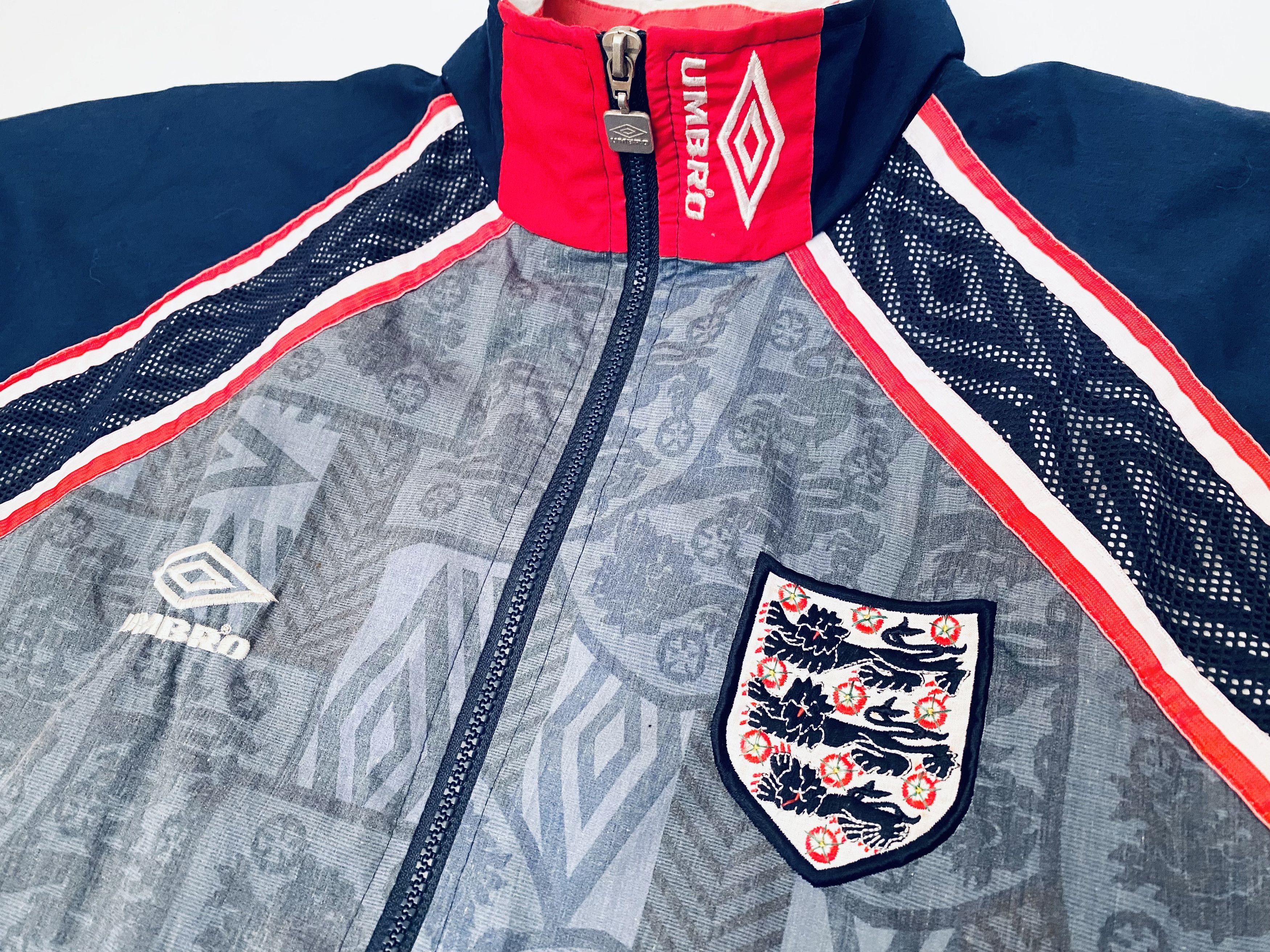 Umbro × Vintage England Training Jacket 1993 / 1995 Size US L / EU 52-54 / 3 - 7 Thumbnail