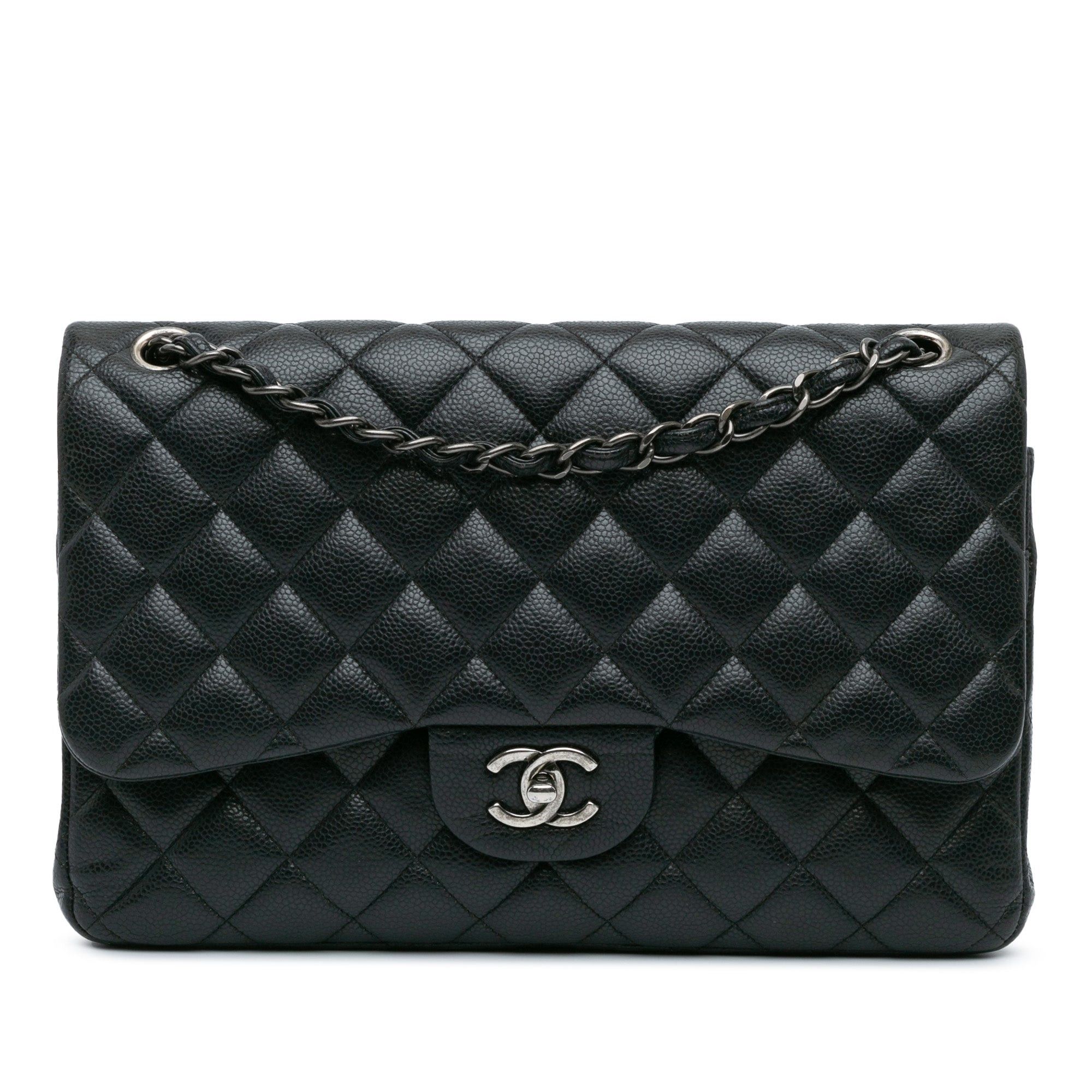 Chanel Chanel Jumbo Classic Caviar Double Flap Black Size ONE SIZE - 1 Thumbnail