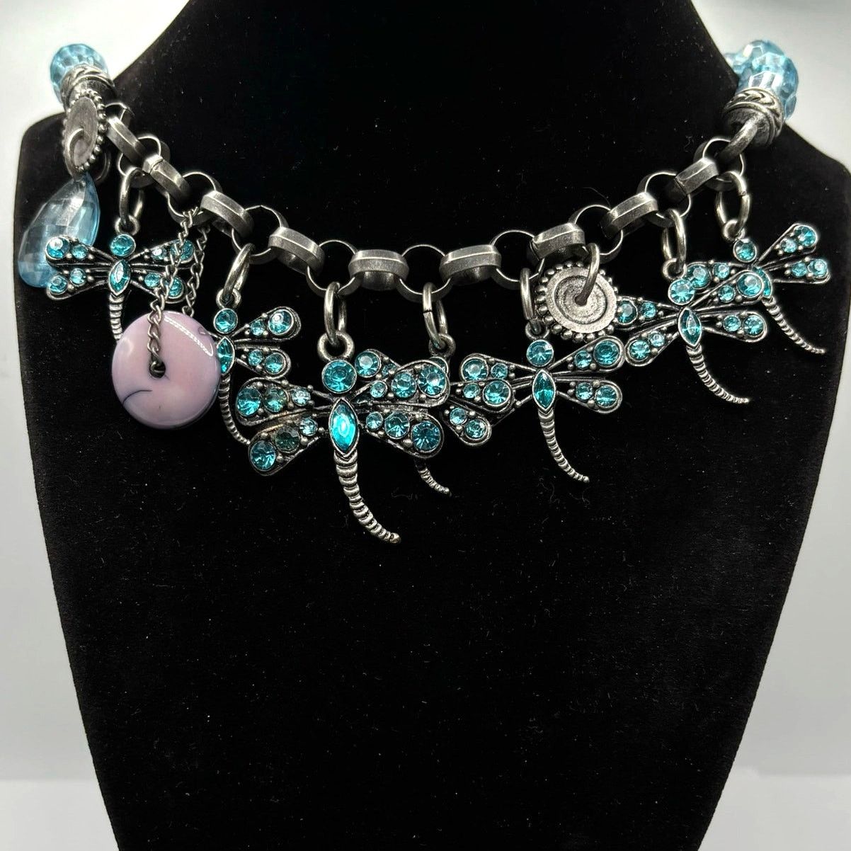 Other Blue Dragon Fly Necklace Size ONE SIZE - 1 Thumbnail