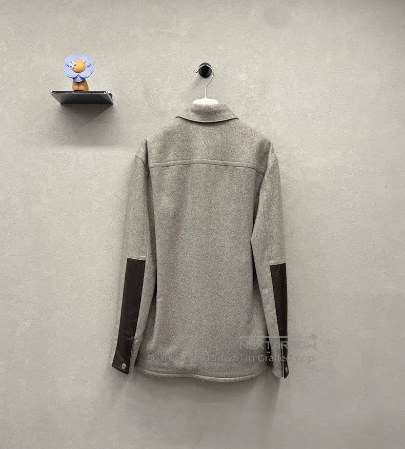 Hermes Hermes Gray wool sweater jacket Size US S / EU 44-46 / 1 - 2 Thumbnail
