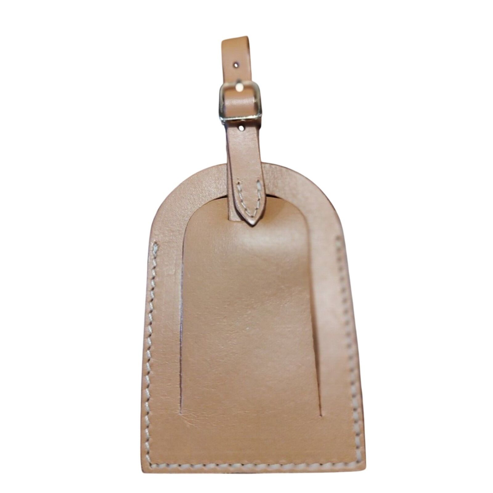 Escada ESCADA Leather Luggage Tag Tan EUC Size ONE SIZE - 1 Thumbnail