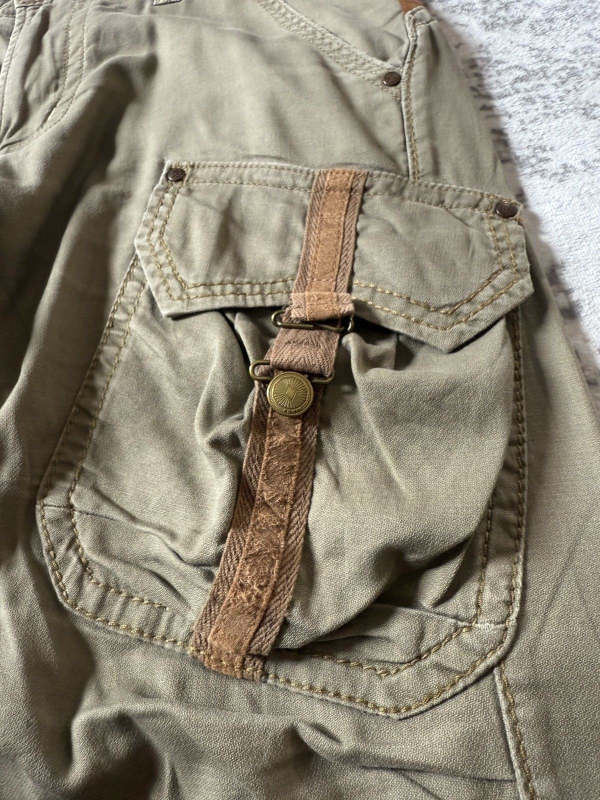 Edwin Edwin XV Bush Pocket Spiral Leg Linen Cargo Pants Size US 32 / EU 48 - 10 Thumbnail