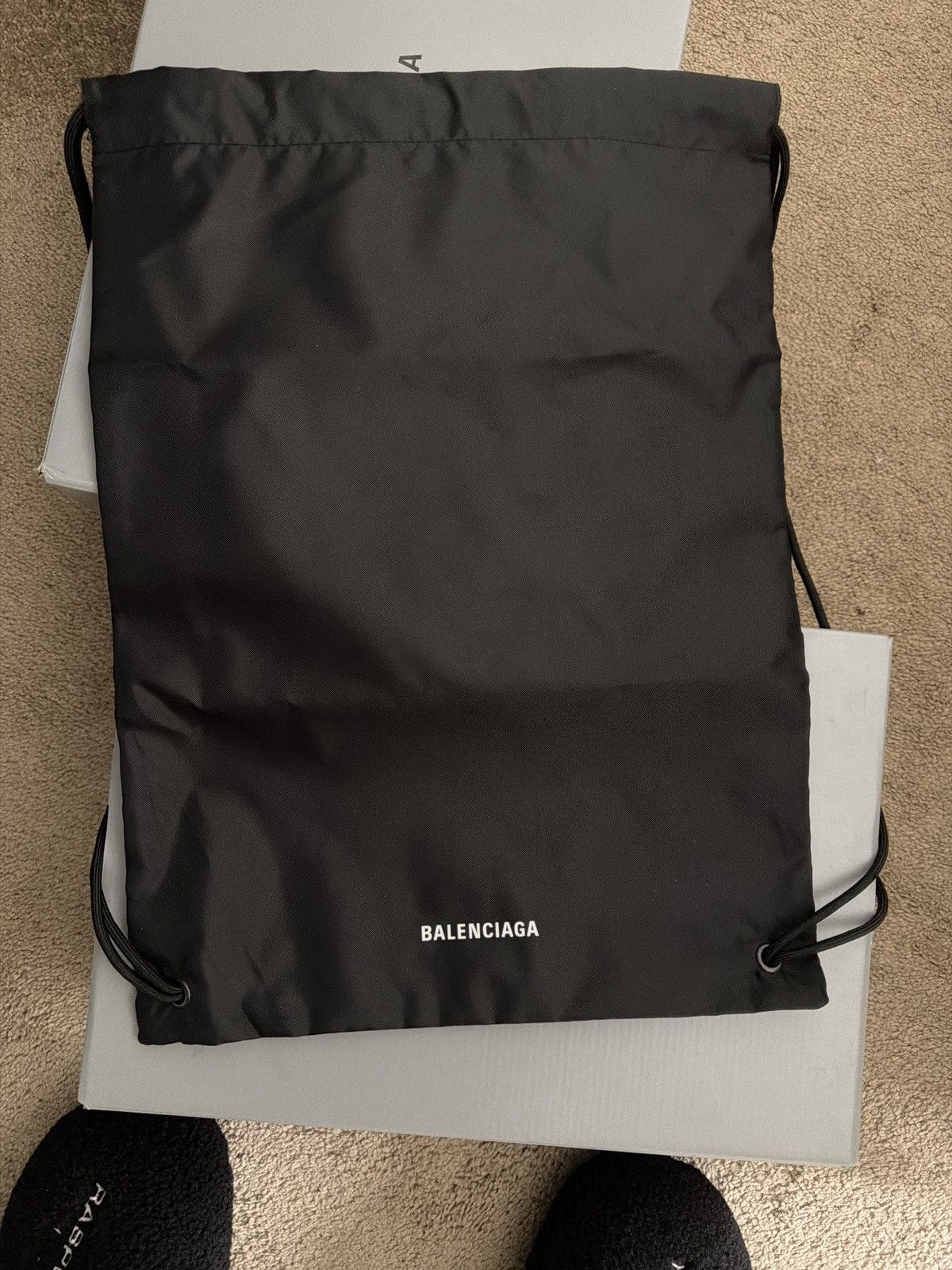 Balenciaga Balenciaga Black Nylon Dust Bag | Grailed