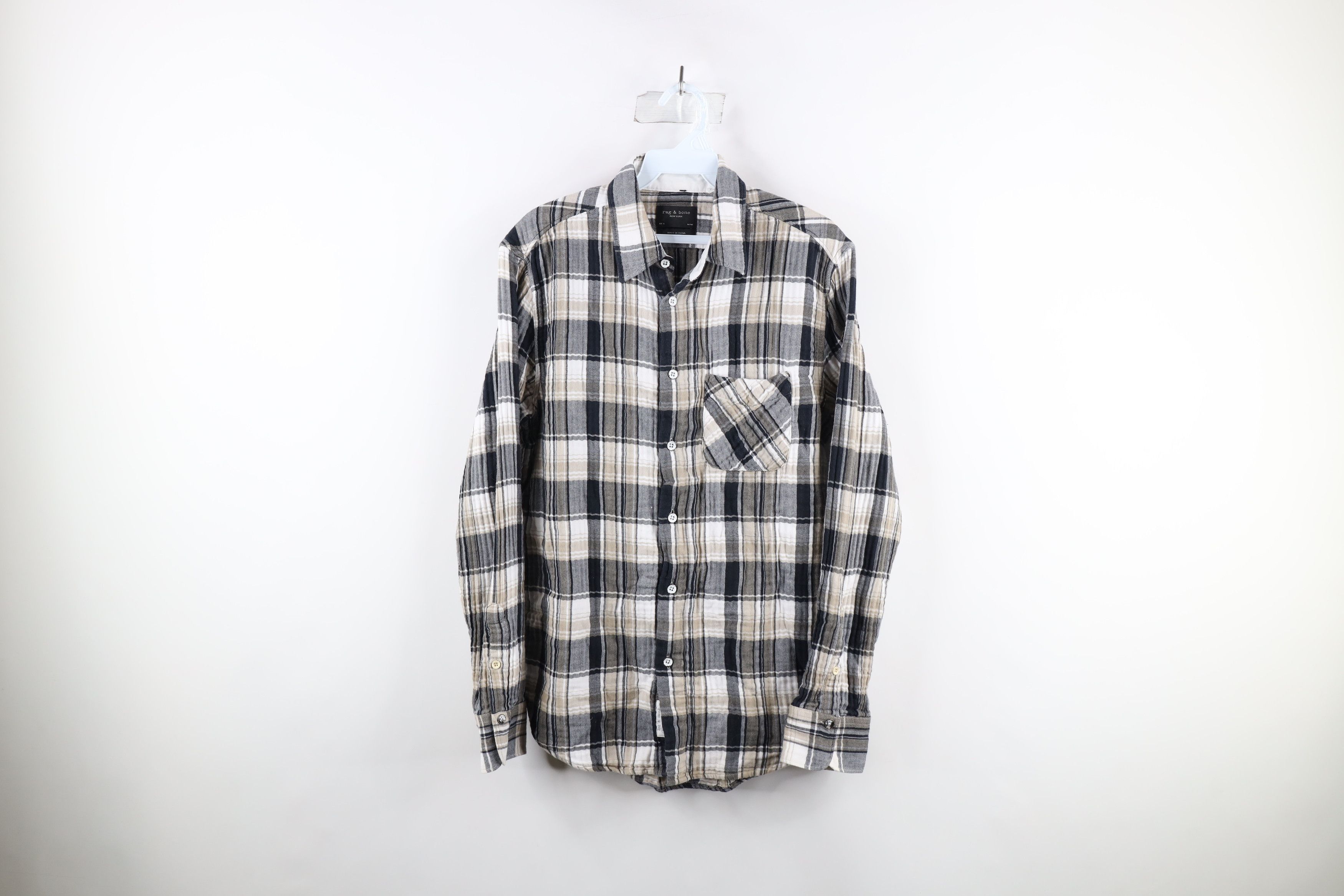 Rag & Bone × Vintage Rag & Bone Flannel Long Sleeve Button Shirt Plaid Cotton Size US M / EU 48-50 / 2 - 1 Thumbnail