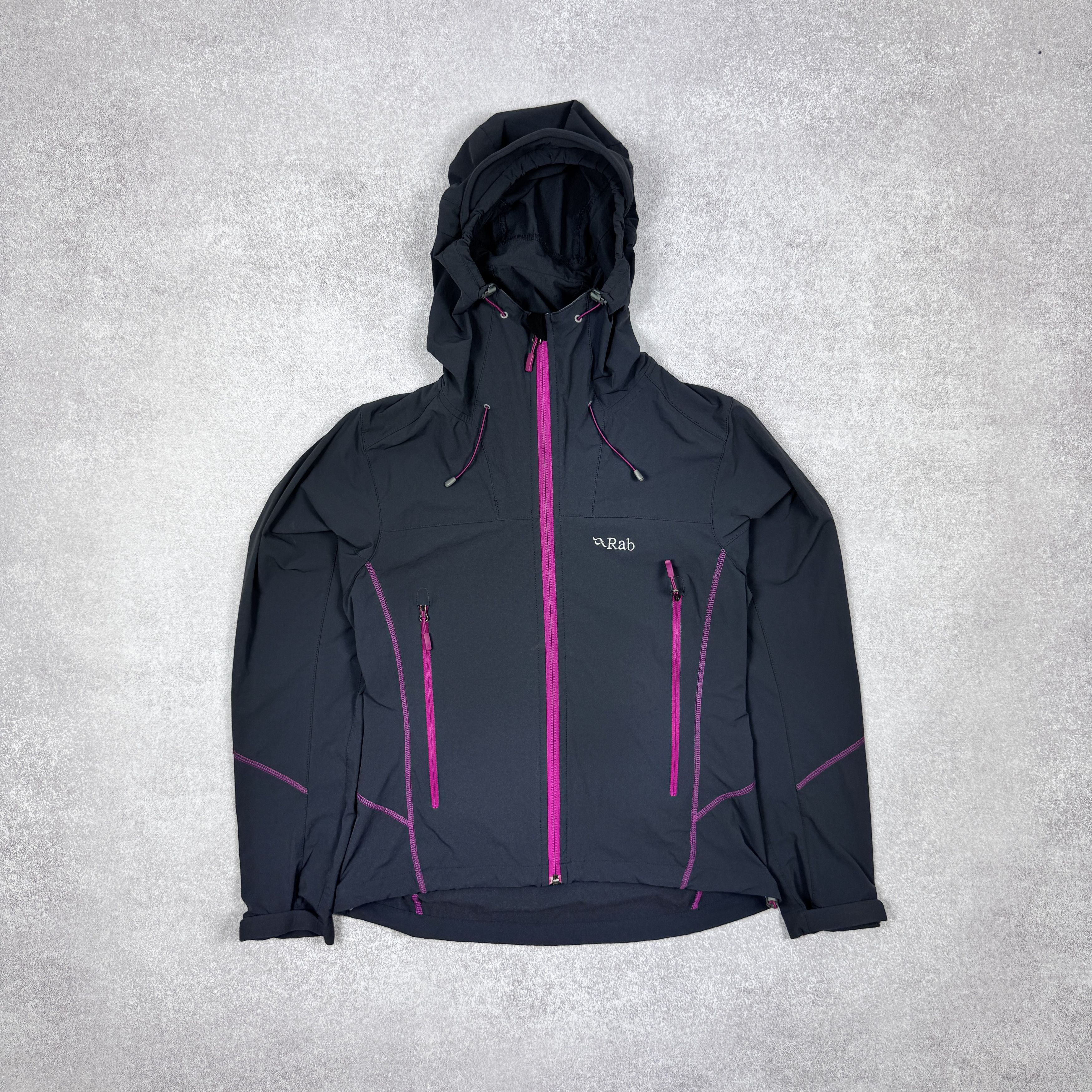 Rab Women`s RAB SAWTOOTH HOODIE GRAY RAIN JACKET SIZE S / 38 Size S / US 4 / IT 40 - 2 Thumbnail