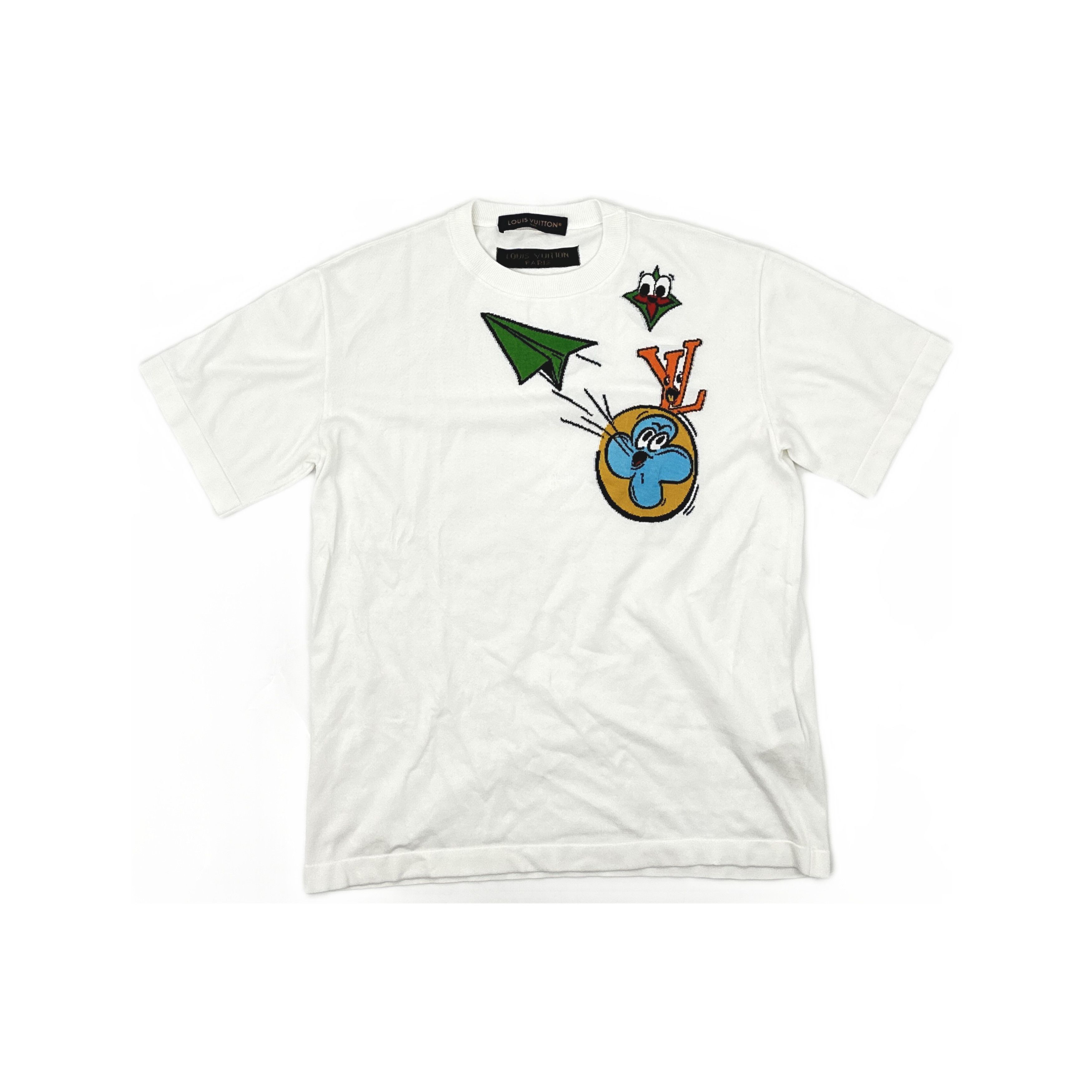 Louis Vuitton Louis Vuitton Comic Motif T-Shirt Size M Size US M / EU 48-50 / 2 - 1 Thumbnail