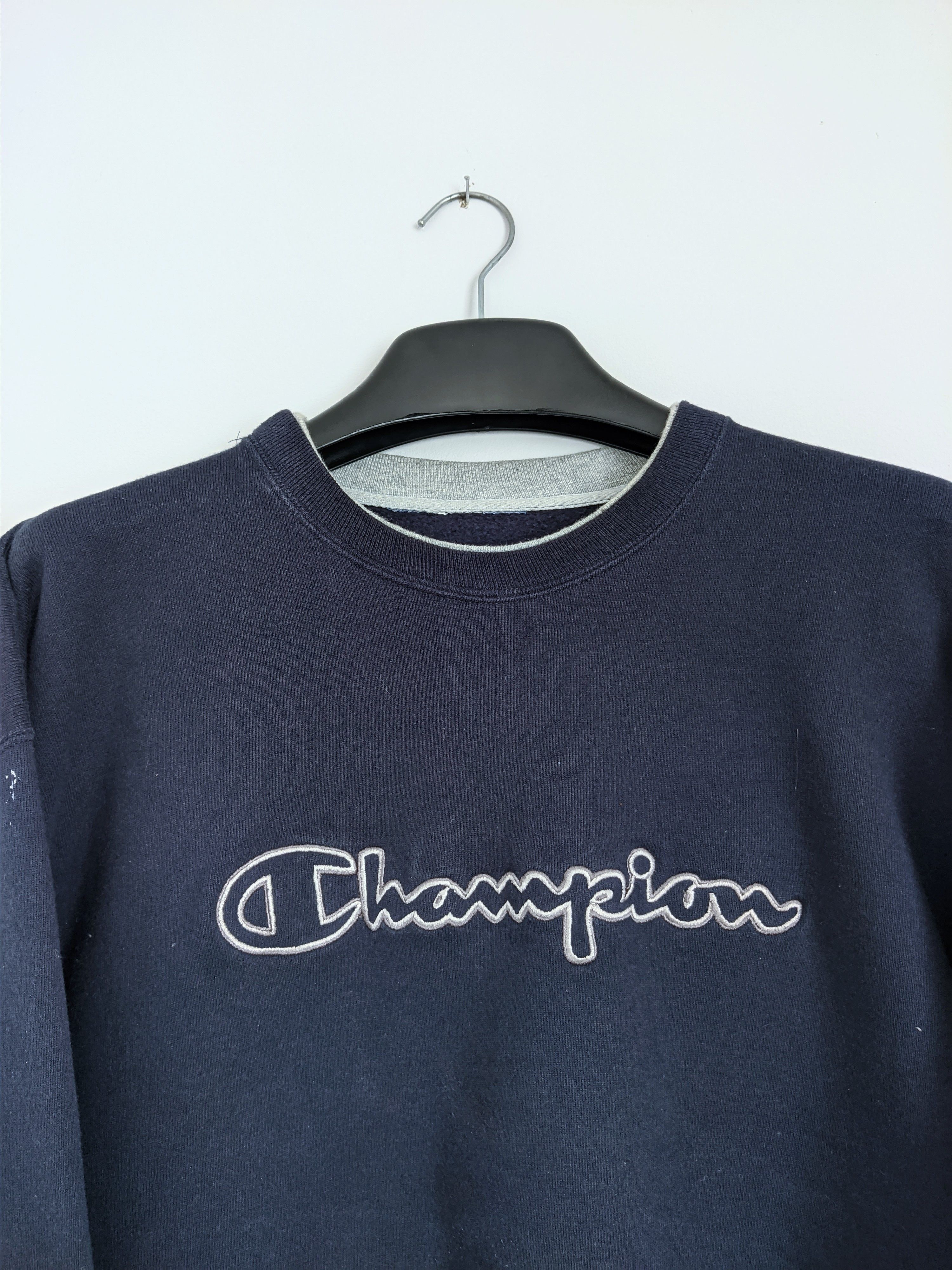 Champion Vintage Champion sweatshirt embroidered logo y2k 90s Size US XL / EU 56 / 4 - 2 Thumbnail