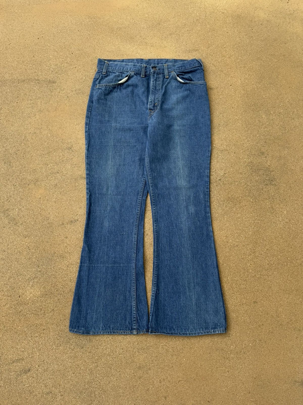 Levi's × Vintage Vtg 70’s Levi’s 646 Orange Tab Bellbottom Flare Jeans 32x28 Size US 32 / EU 48 - 1 Thumbnail