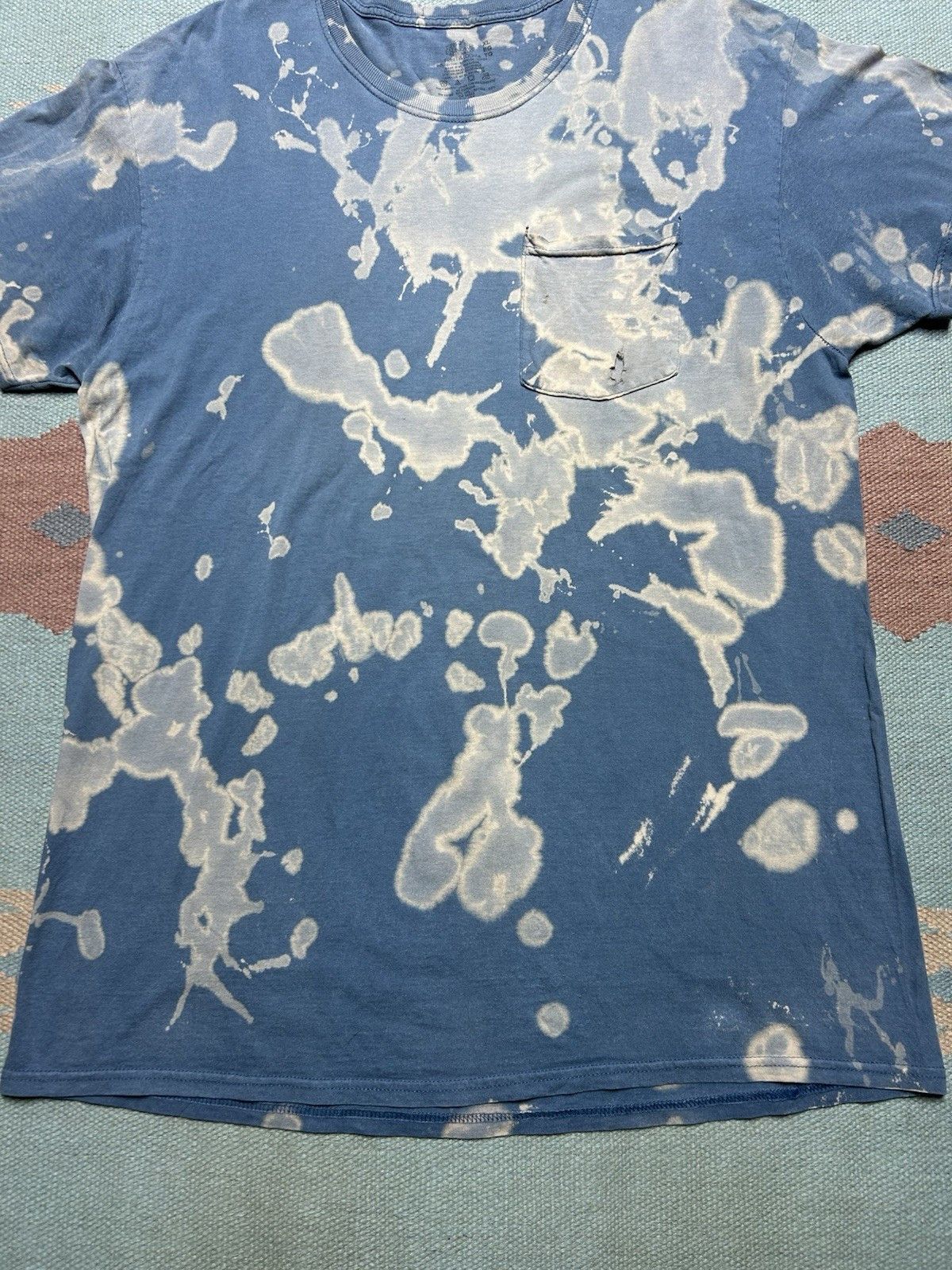 Fruit Of The Loom Fruit loom pocket tshirt bleach tie dye cotton distressed XL Size US XL / EU 56 / 4 - 2 Thumbnail