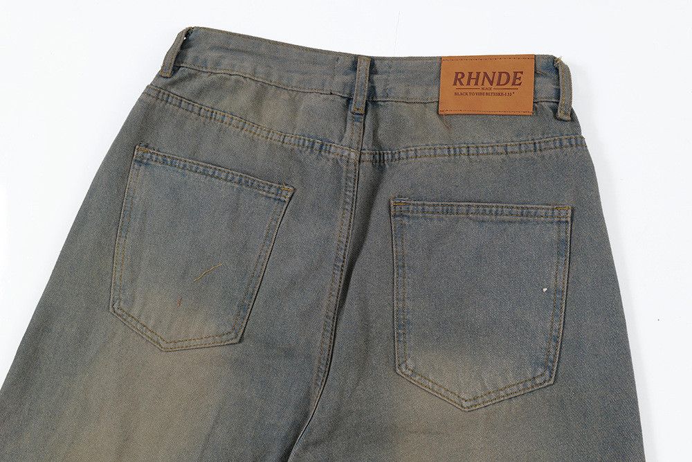 Japanese Brand × Jean Distressed washed men's street style punk denim shorts Size US 32 / EU 48 - 6 Thumbnail