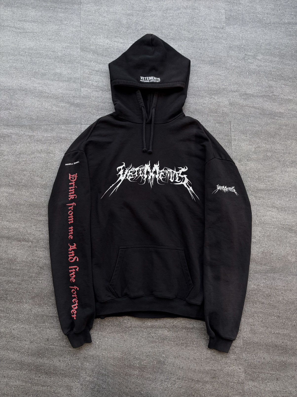 Vetements Vetements Total Fucking Darkness TFD Homme Hoodie Size M