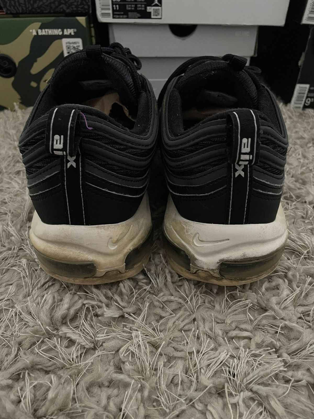 Nike Nike Air Max 97 Black Size US 12 / EU 45 - 8 Thumbnail