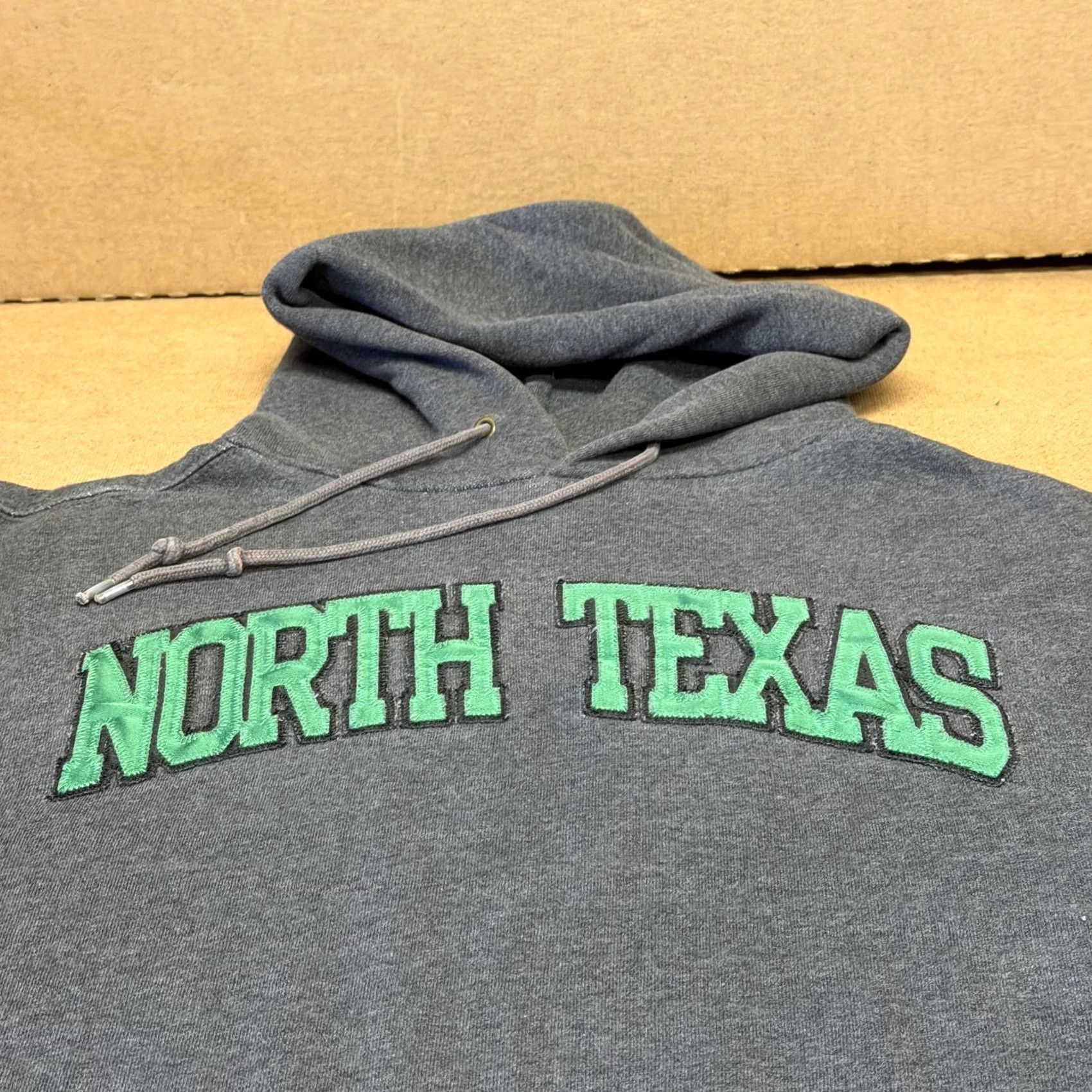 Jansport JanSport North Texas Hoodie Mens Medium Gray College Embroidered Fleece Pullover Size US M / EU 48-50 / 2 - 4 Thumbnail