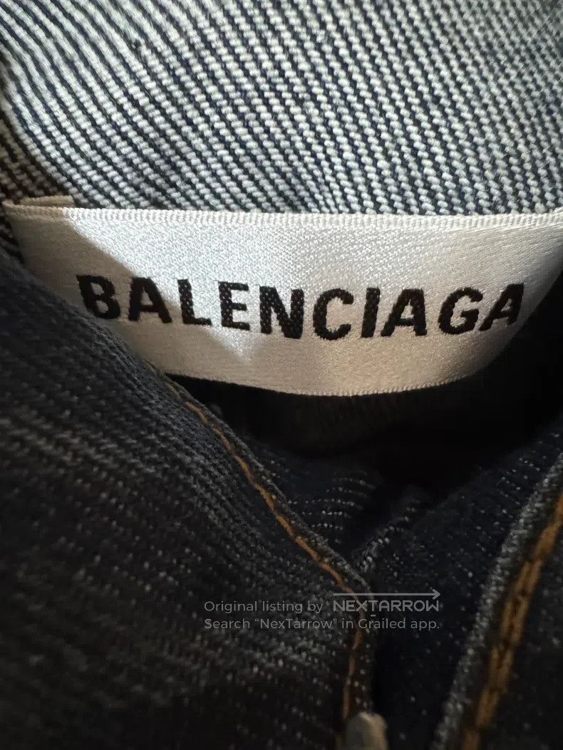 Balenciaga Balenciaga Distressed denim jacket Size XXS / US 00 / IT 34 - 8 Thumbnail