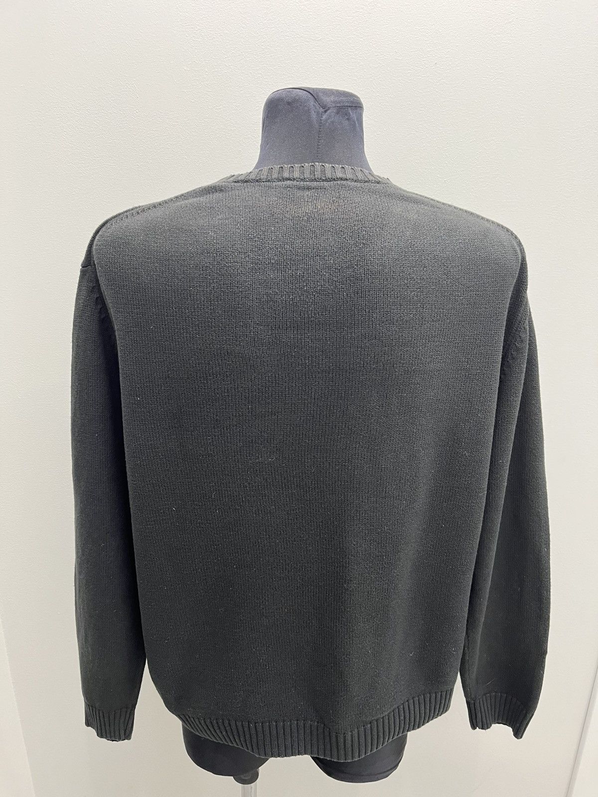 Yves Saint Laurent Vintage Yves Saint Laurent Black YSL Sweater Knit Sweatshirt Size US M / EU 48-50 / 2 - 2 Thumbnail