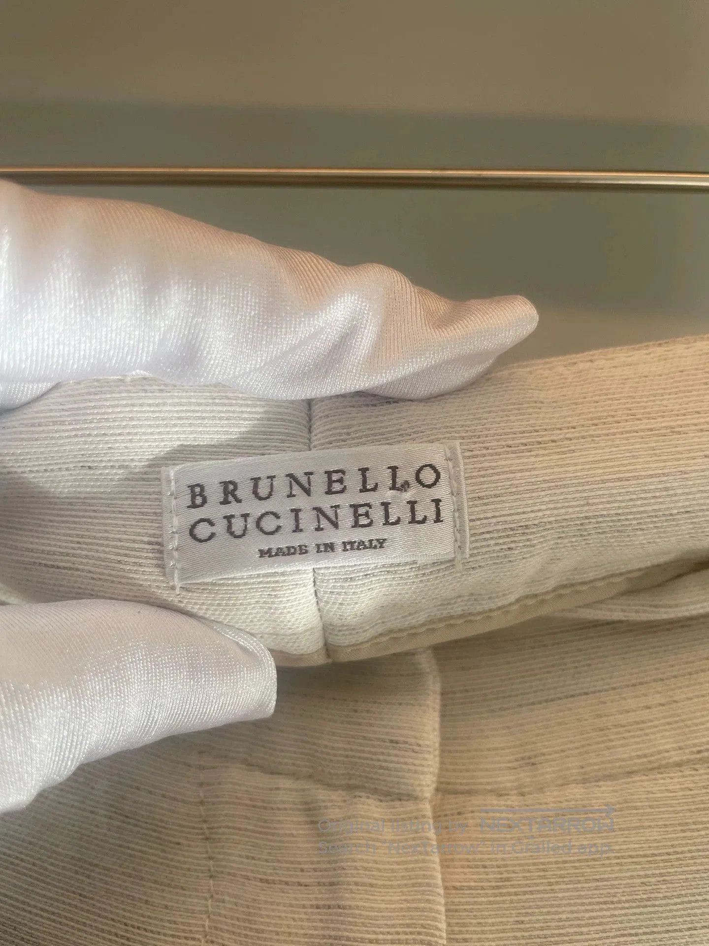 Brunello Cucinelli Brunello Cucinelli Beige Long Pants Size 36. Size US 36 / EU 52 - 2 Thumbnail