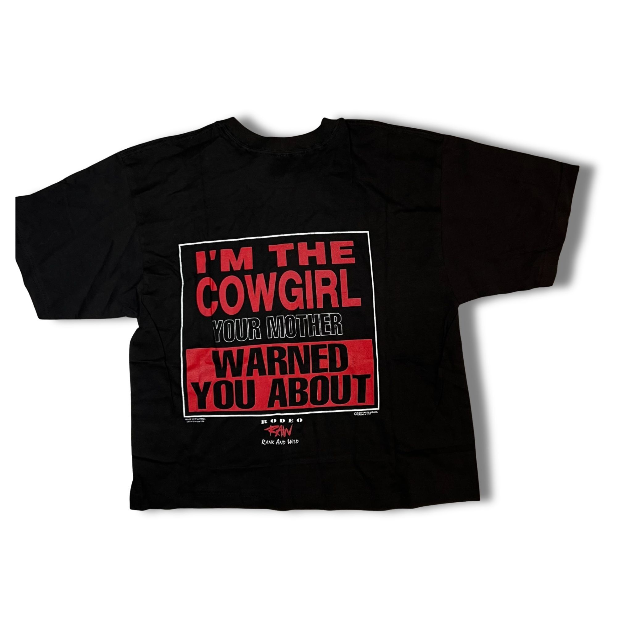 Gildan Black Gildan Rodeo Raw "Im The Cowgirl" Graphic T-Shirt Size Size US L / EU 52-54 / 3 - 3 Thumbnail