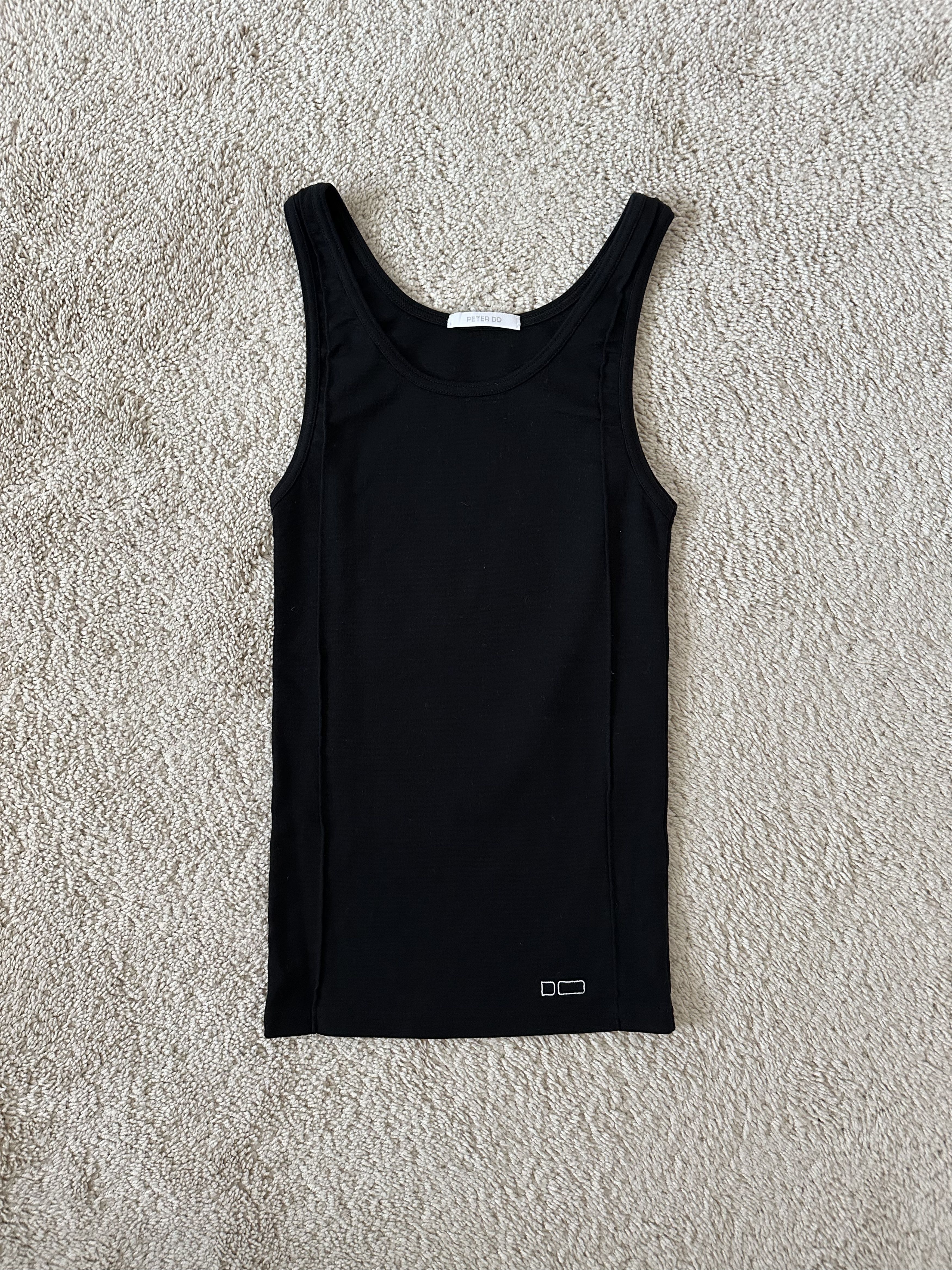 Peter Do Peter Do Creased Tank Top (Black) Size M / US 6-8 / IT 42-44 - 1 Thumbnail