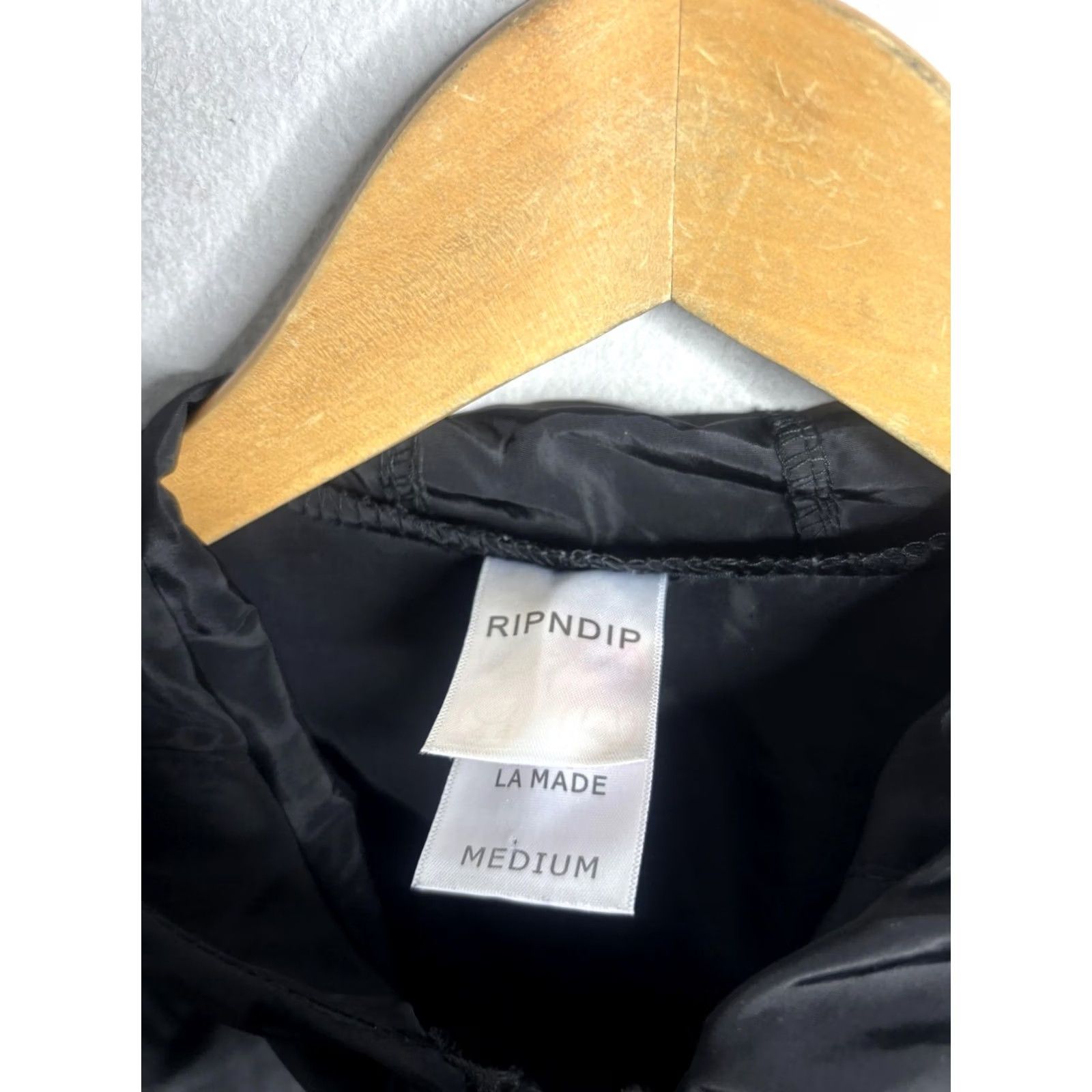 RIPNDIP RIPNDIP Jacket Mens Medium Black Hooded Windbreaker Zip Cat Graphic Skate Lightweight Casual Streetwear Size US M / EU 48-50 / 2 - 5 Thumbnail