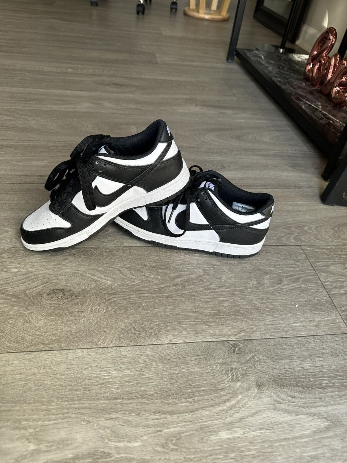 Nike Nike Dunk Low Gs ‘Black White’ Sz 6 Size US 6 / IT 36 - 3 Thumbnail