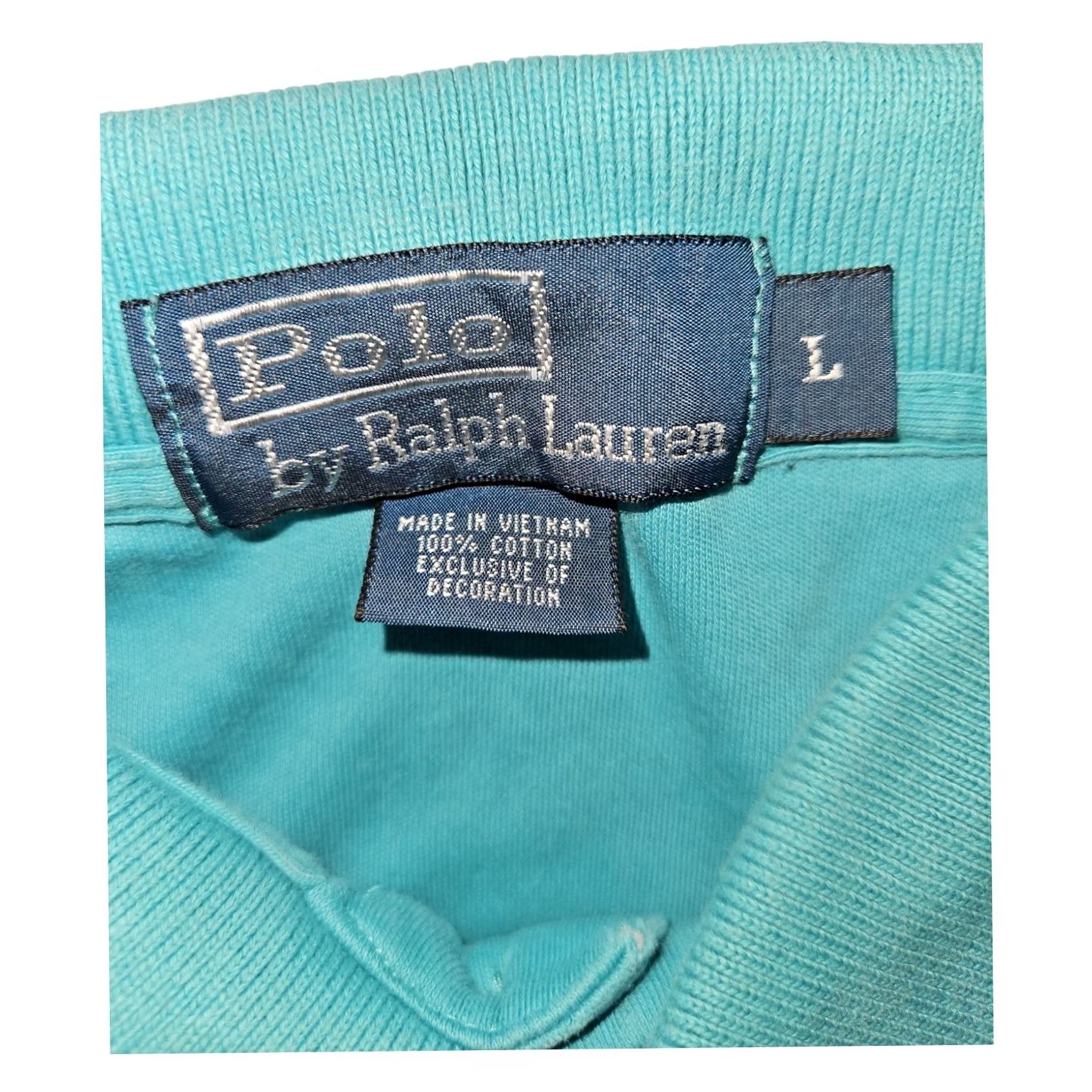 Polo Ralph Lauren Vintage Polo By Ralph Lauren Classic Mens Size L Blue Cotton Shirt with 90s Preppy Accent Details Size US L / EU 52-54 / 3 - 2 Thumbnail