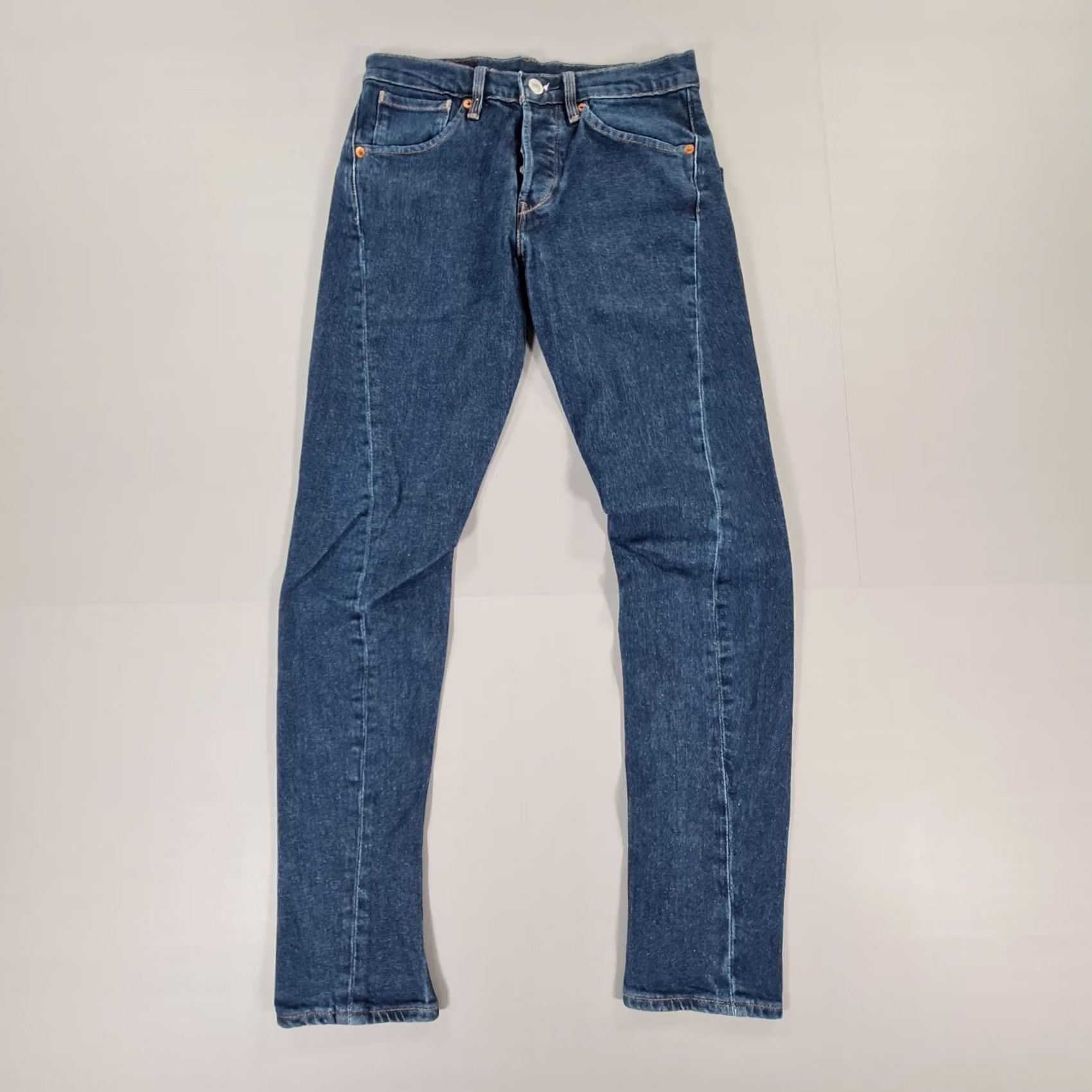 Levi's Levi's Engineered Jeans Men Blue W27 L32 Twisted Leg Premium Denim Slim Tapered Button Fly 5-Pocket Size US 27 - 4 Thumbnail