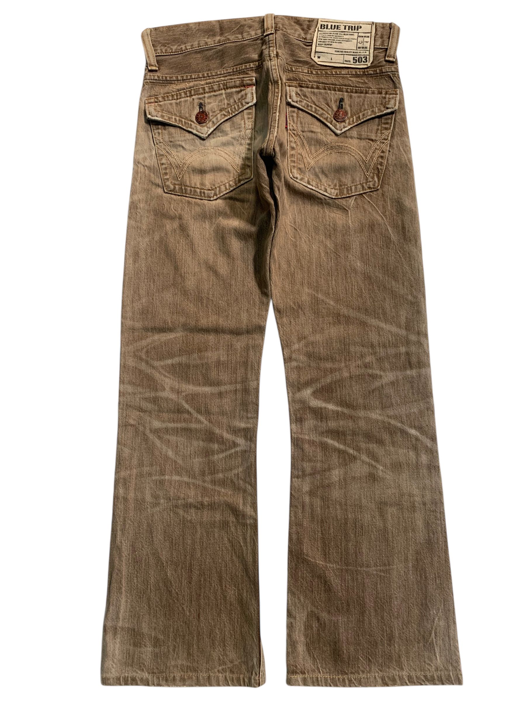 Edwin FLARE EDWIN 503 FADED & RUSTY PUNK DISTRESSED DENIM Size US 31 - 4 Thumbnail